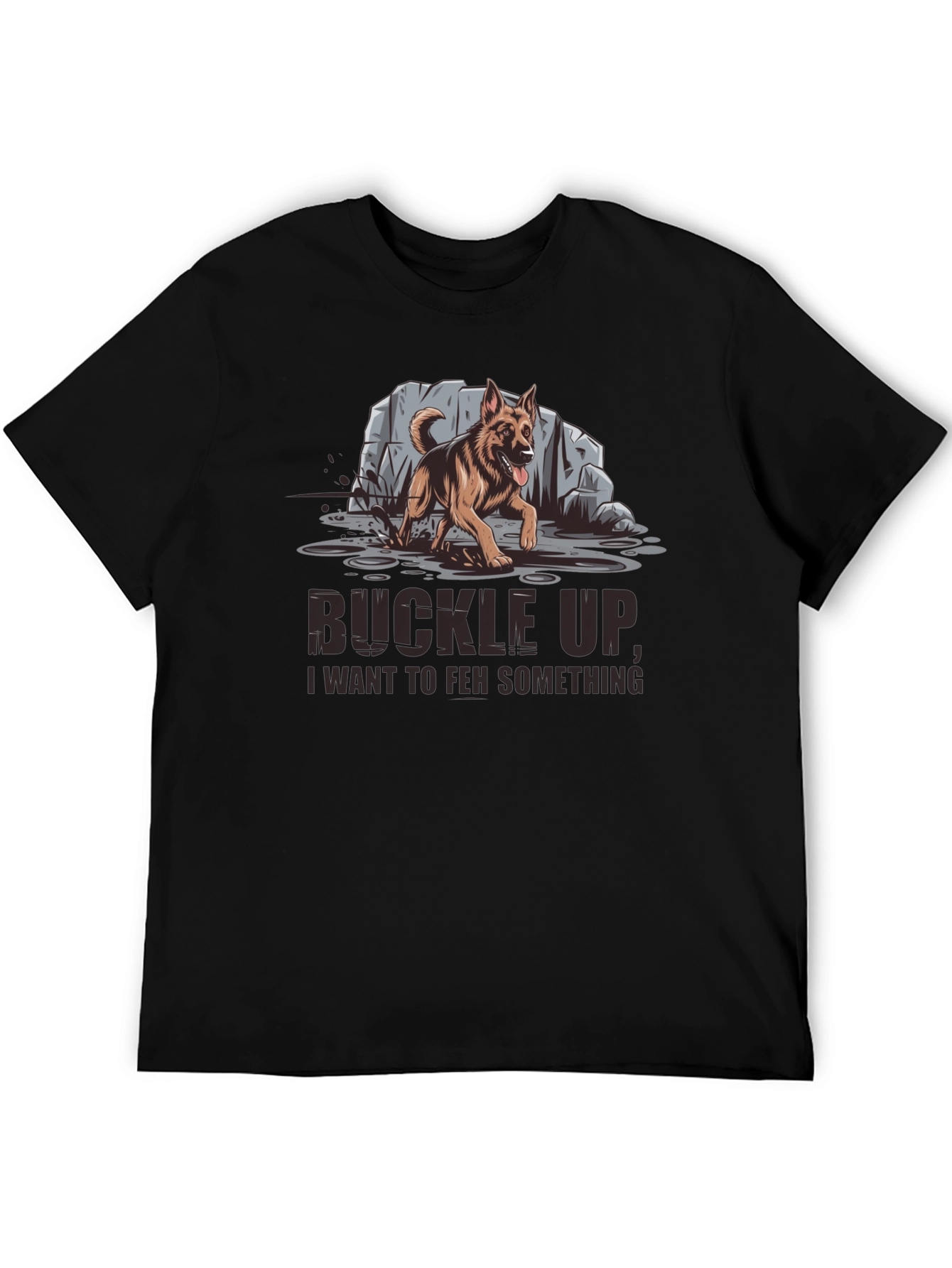 Buckle Up German Shepherd Graphic Tee
