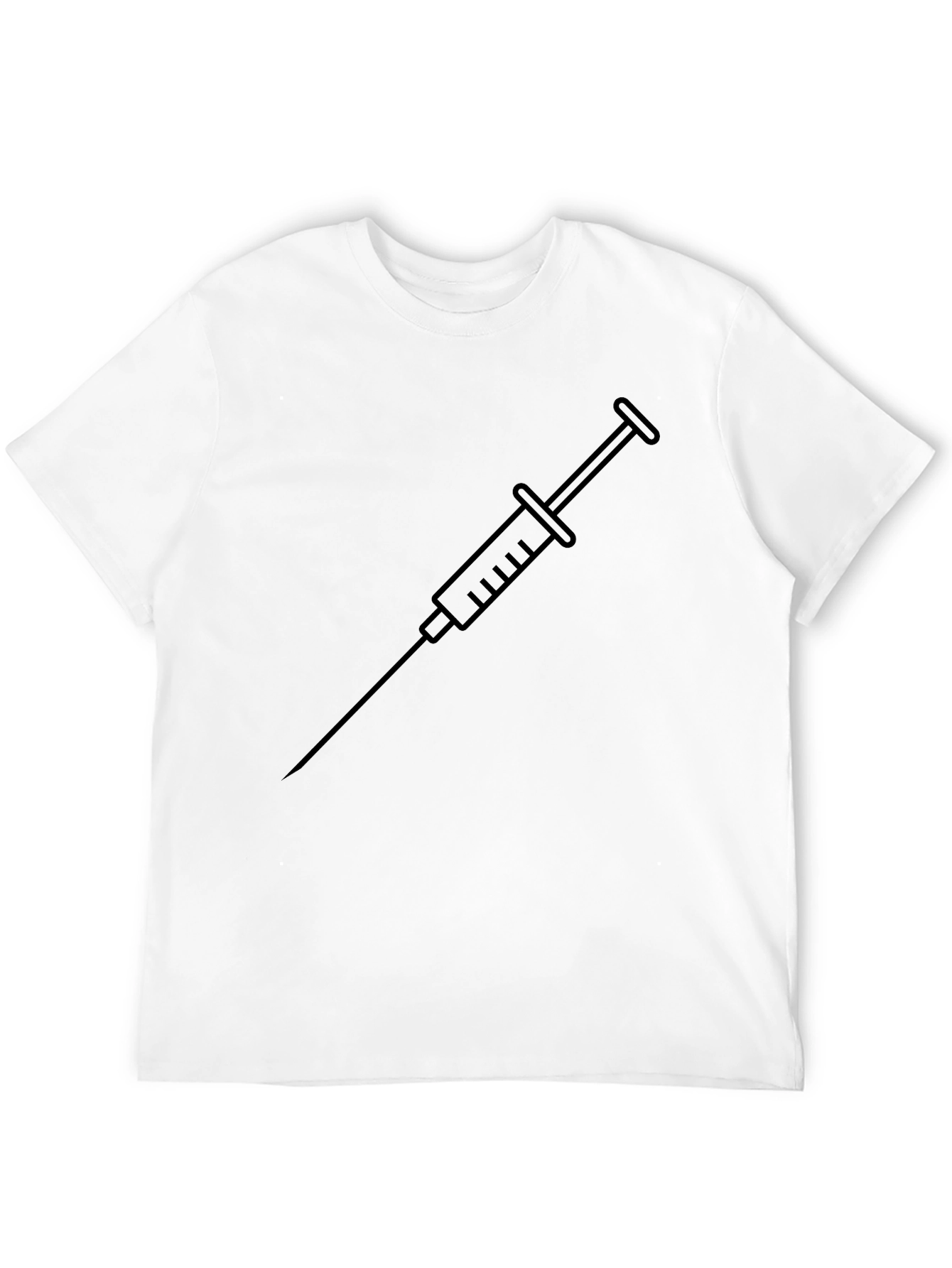 Black Syringe Graphic T-Shirt - Modern & Edgy Tee