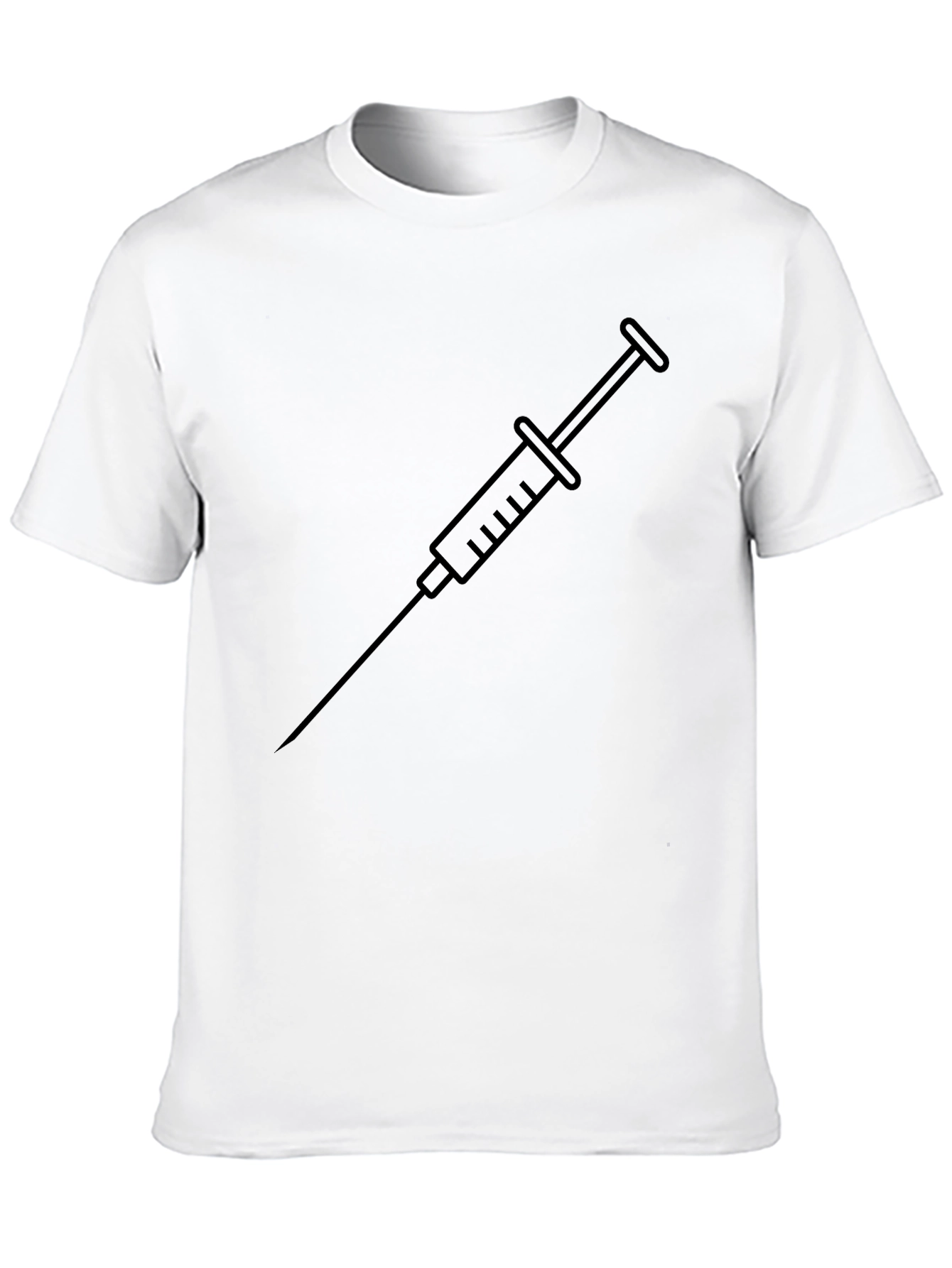 Black Syringe Graphic T-Shirt - Modern & Edgy Tee
