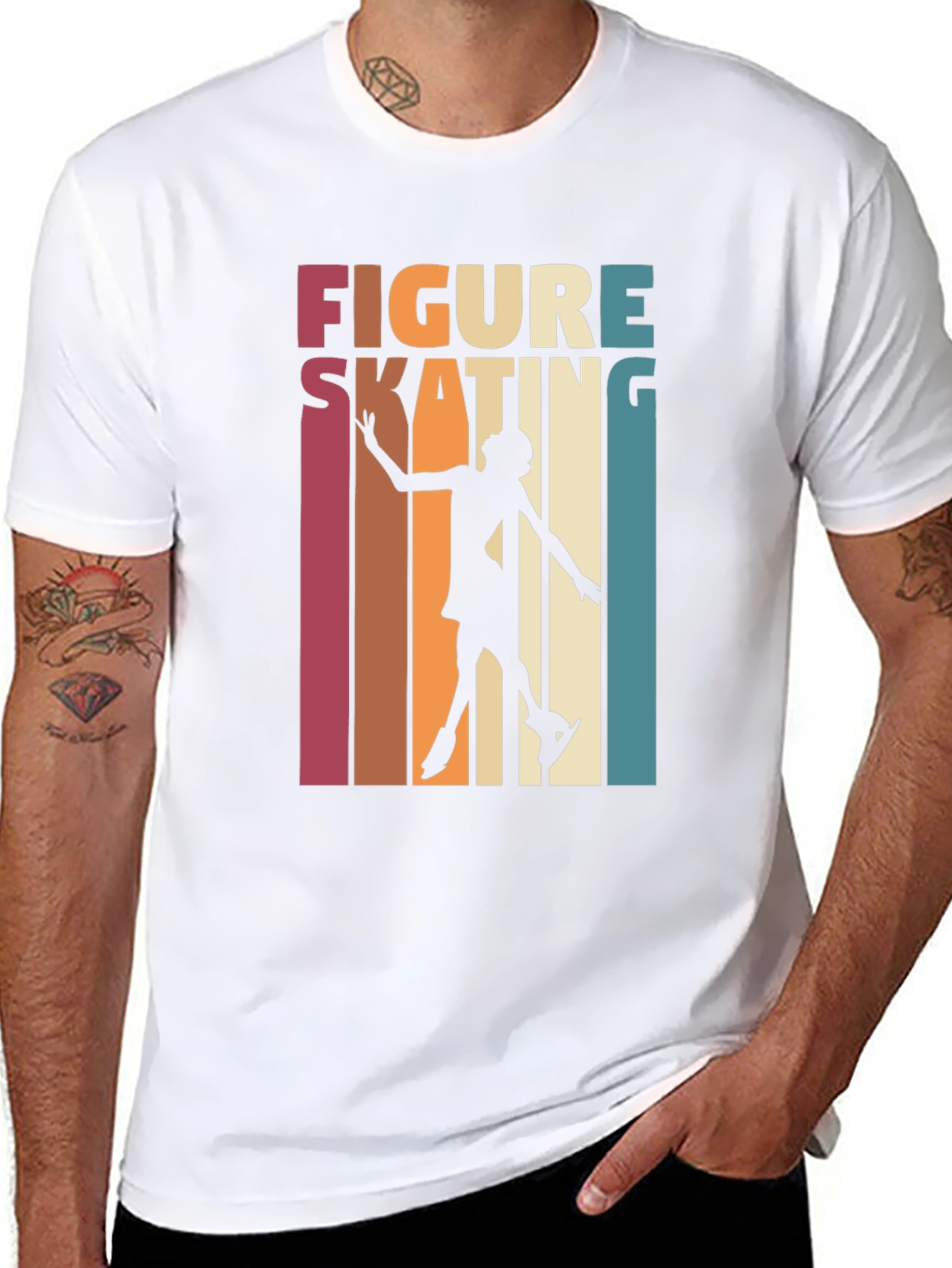 Figure Skating Retro Graphic Tee