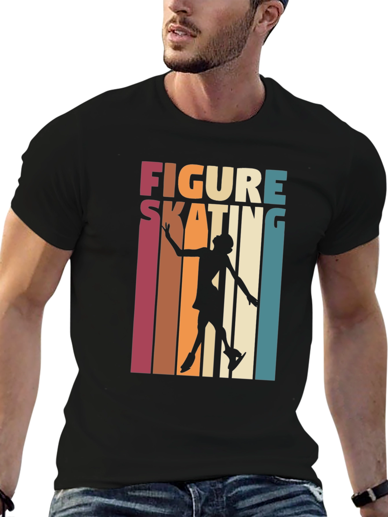 Figure Skating Retro Graphic Tee