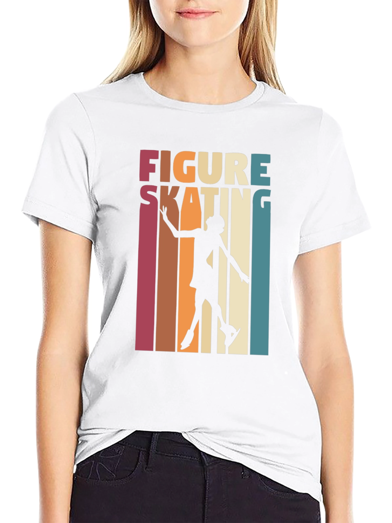 Figure Skating Retro Graphic Tee