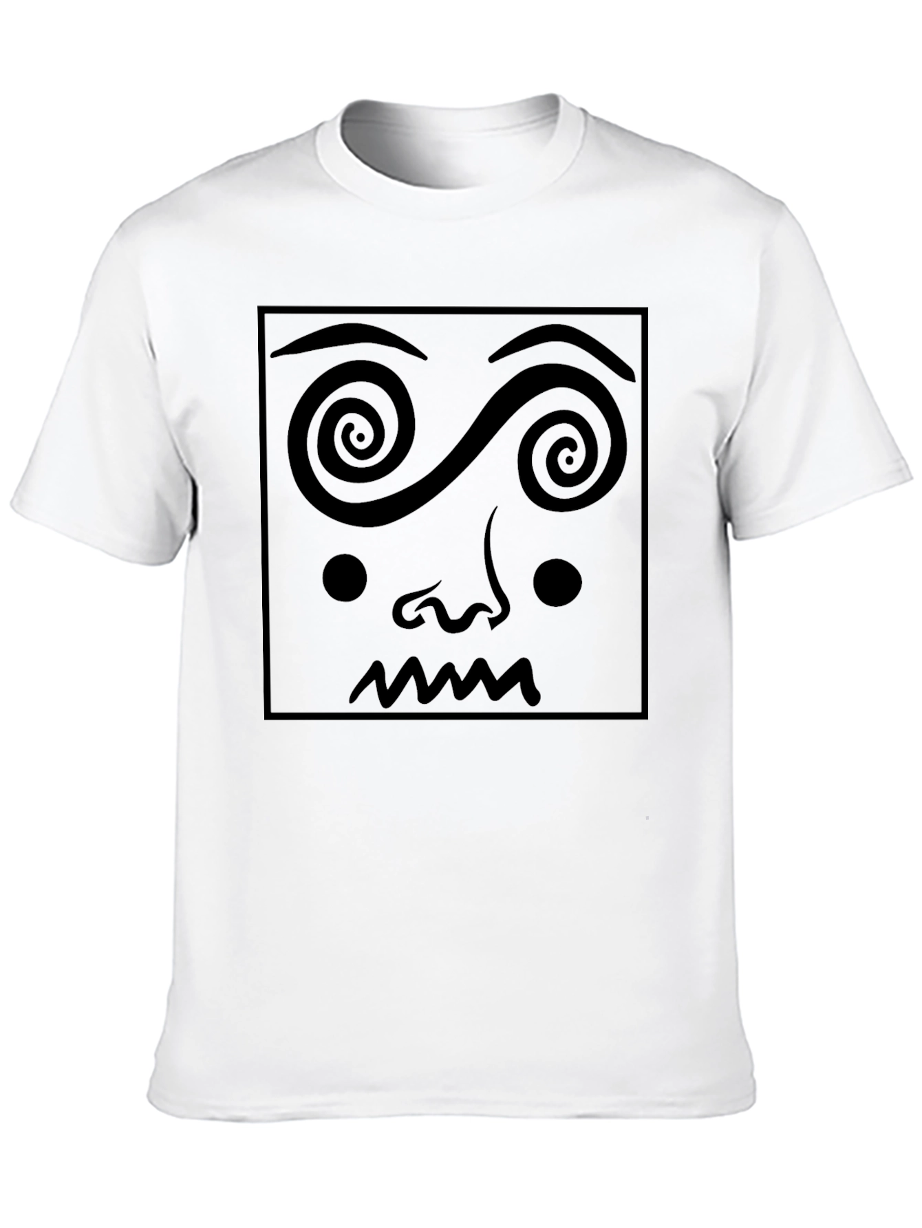 Hypnotic Face Graphic T-Shirt - Unique Design