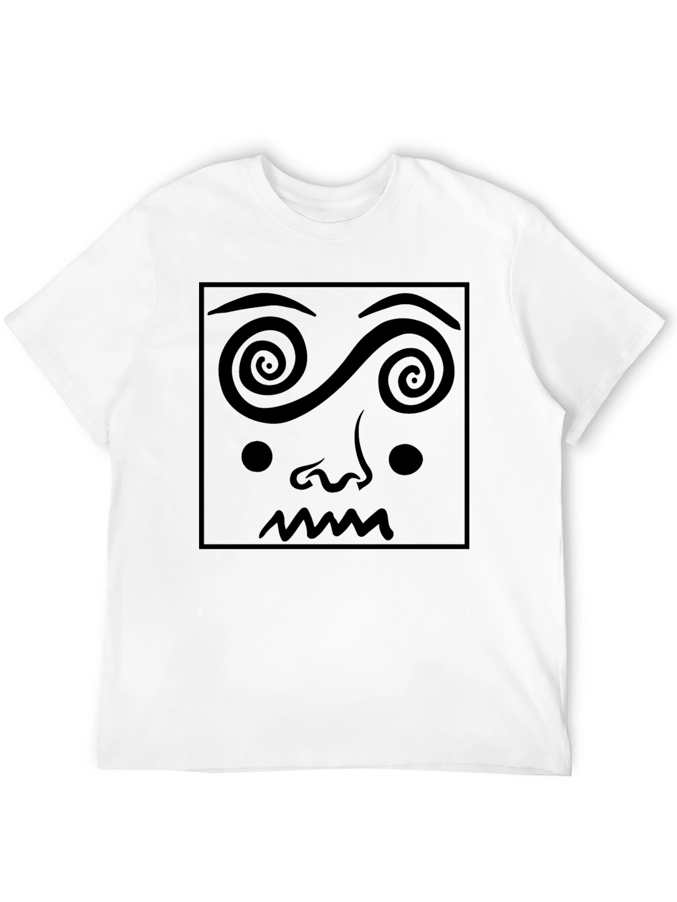 Hypnotic Face Graphic T-Shirt - Unique Design