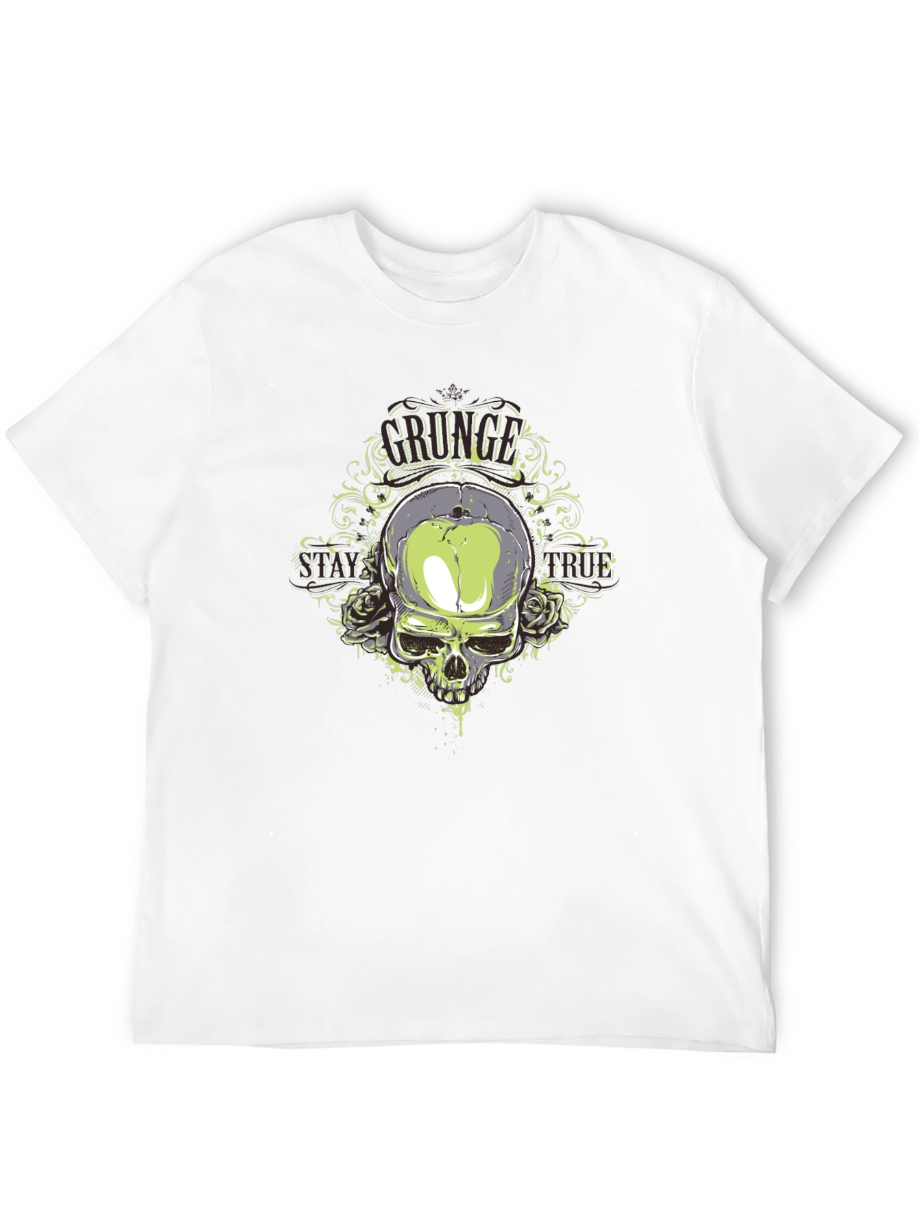 Skull & Roses Graphic T-Shirt - Mens