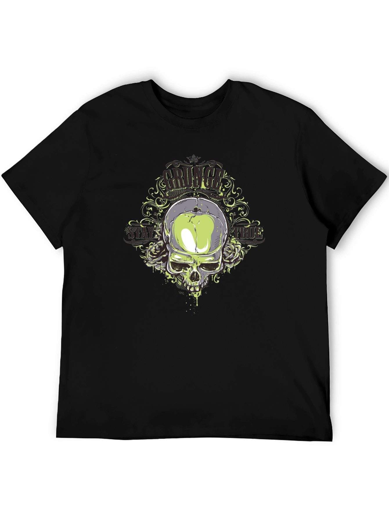 Skull & Roses Graphic T-Shirt - Mens