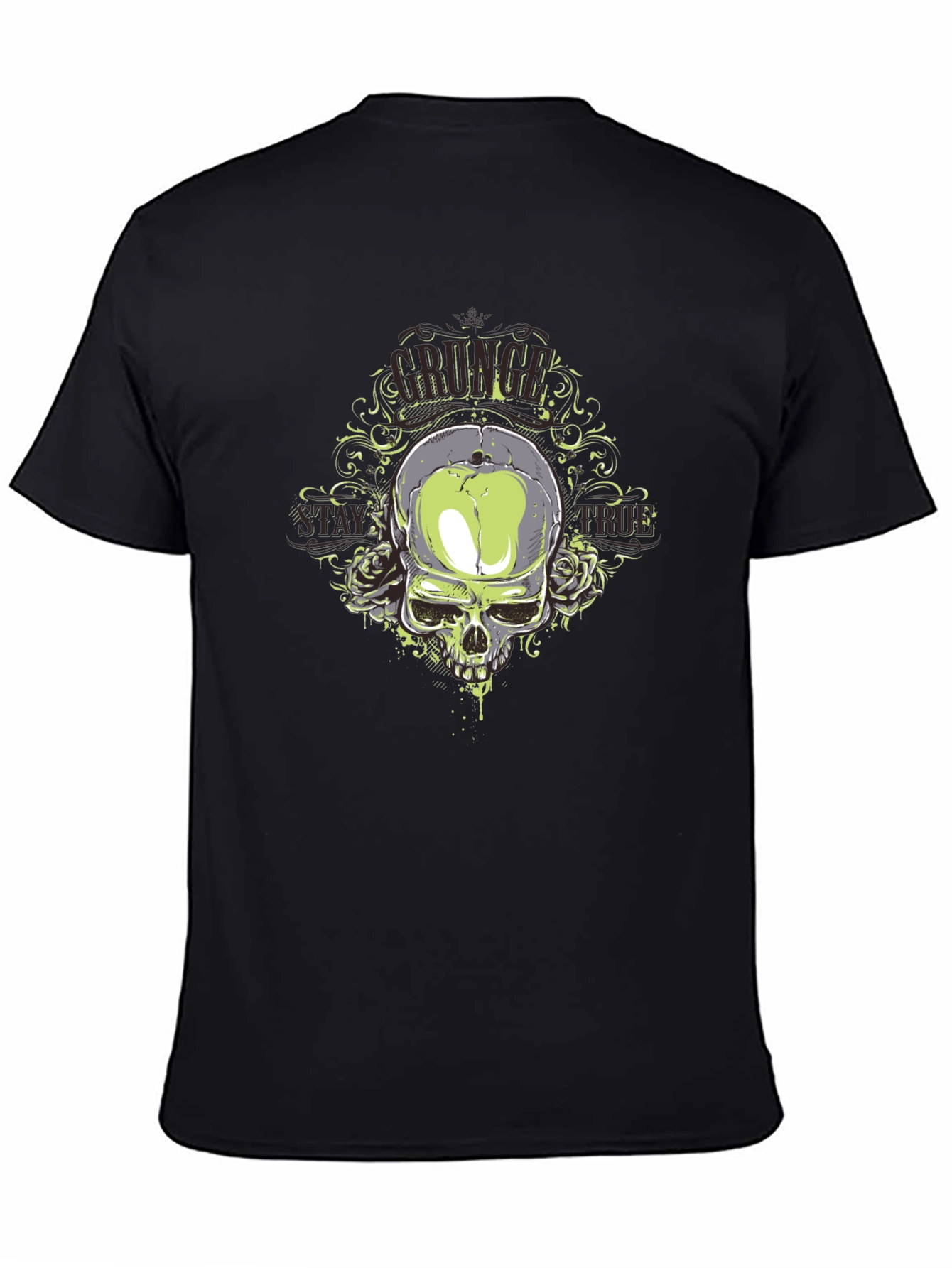 Skull & Roses Graphic T-Shirt - Mens