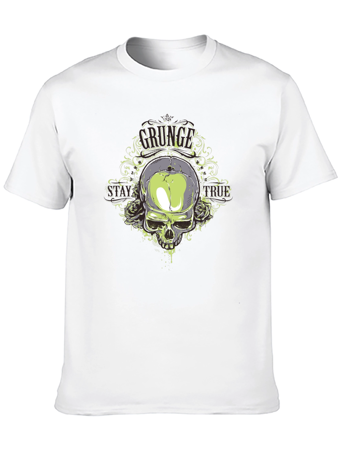 Skull & Roses Graphic T-Shirt - Mens