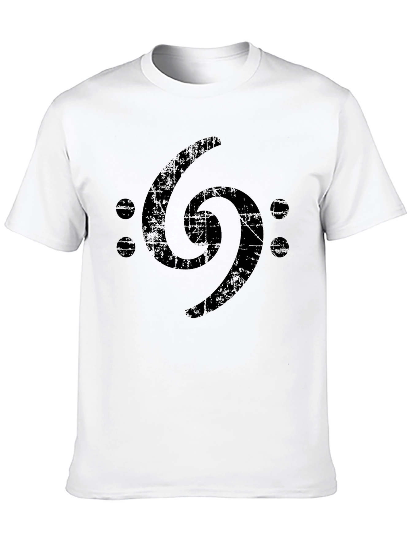 Bass Clef Symbol Graphic Tee - Black