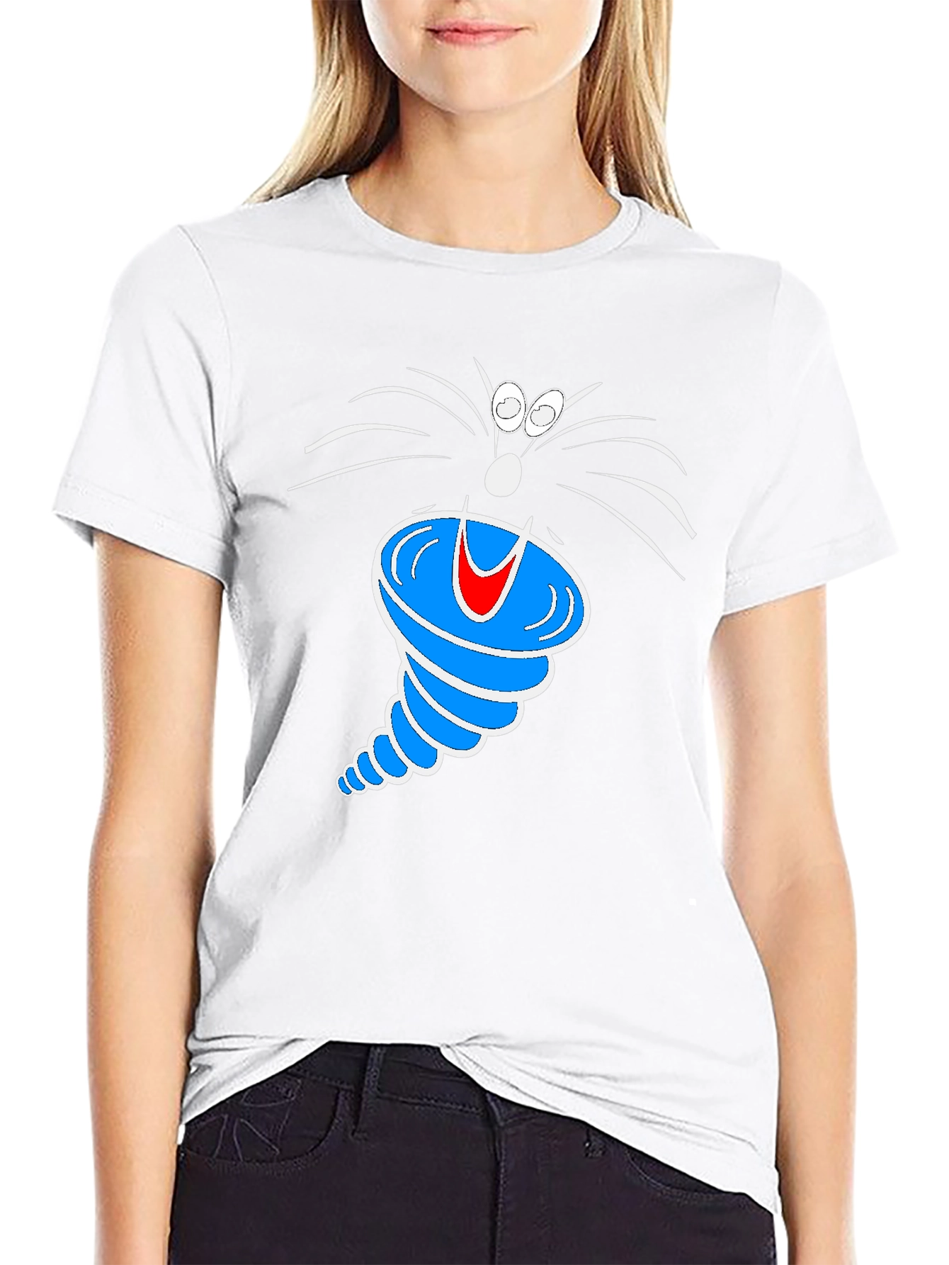 Cartoon Tornado Graphic T-Shirt