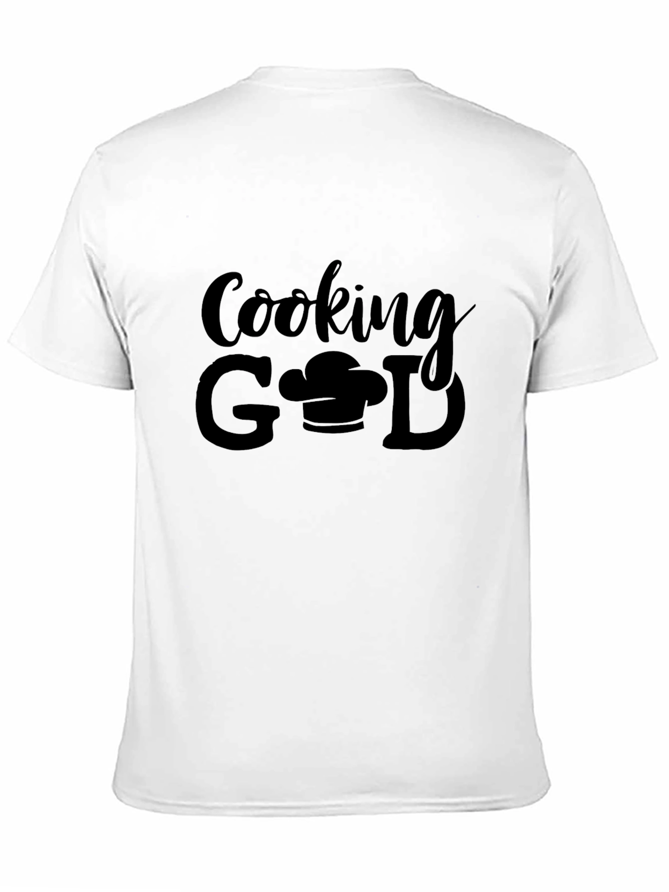 Cooking God Black Graphic Tee Shirt