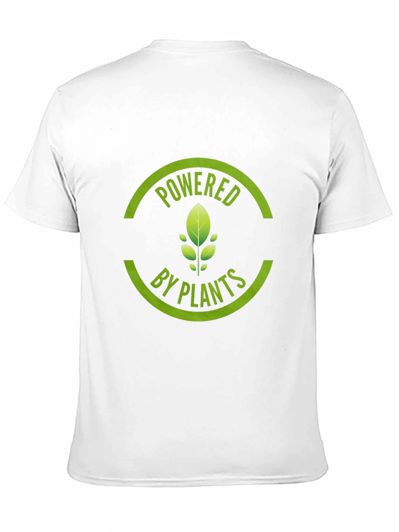Powered by Plants Graphic Tee - Black Cotton T-Shirt