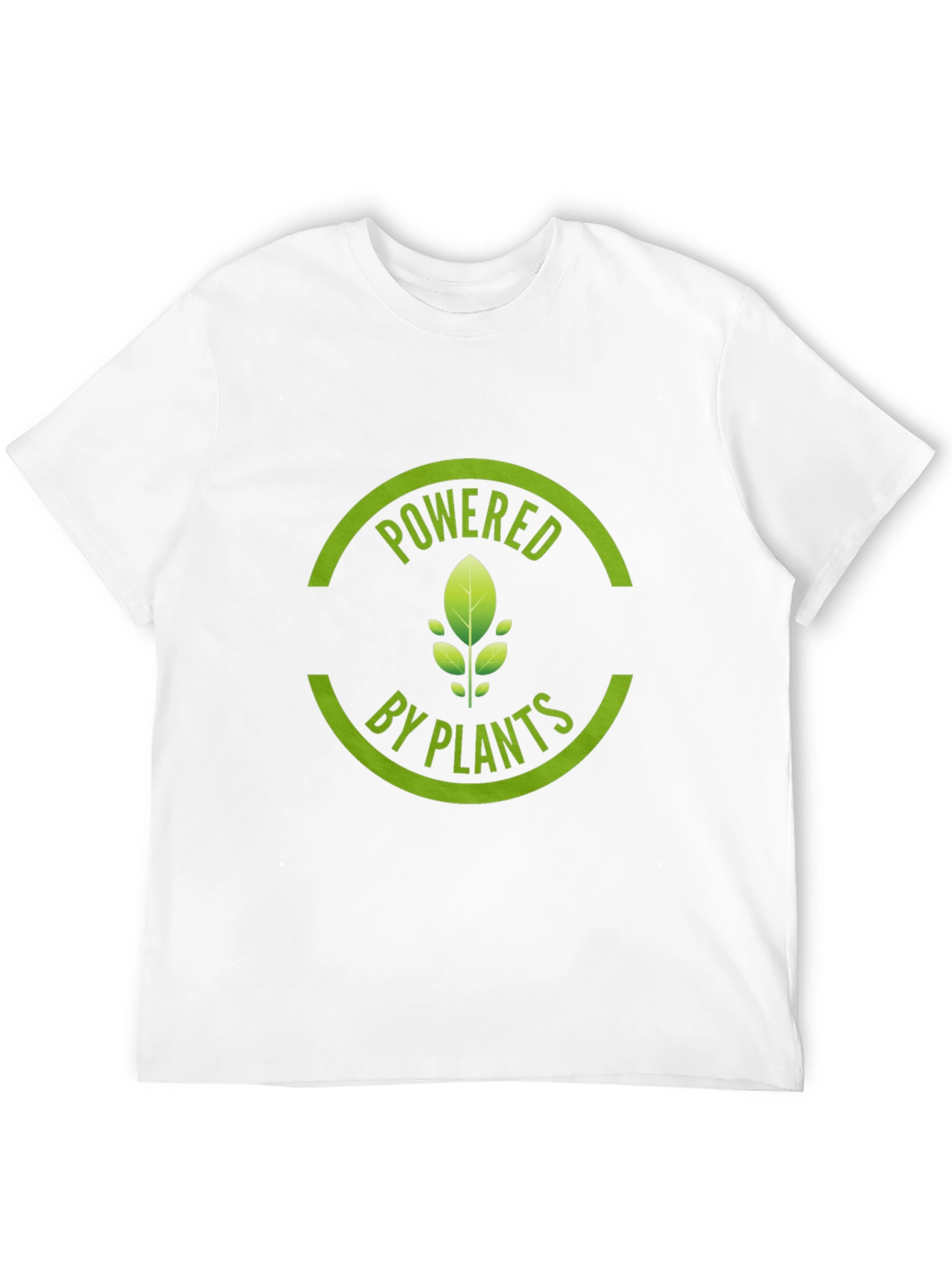 Powered by Plants Graphic Tee - Black Cotton T-Shirt
