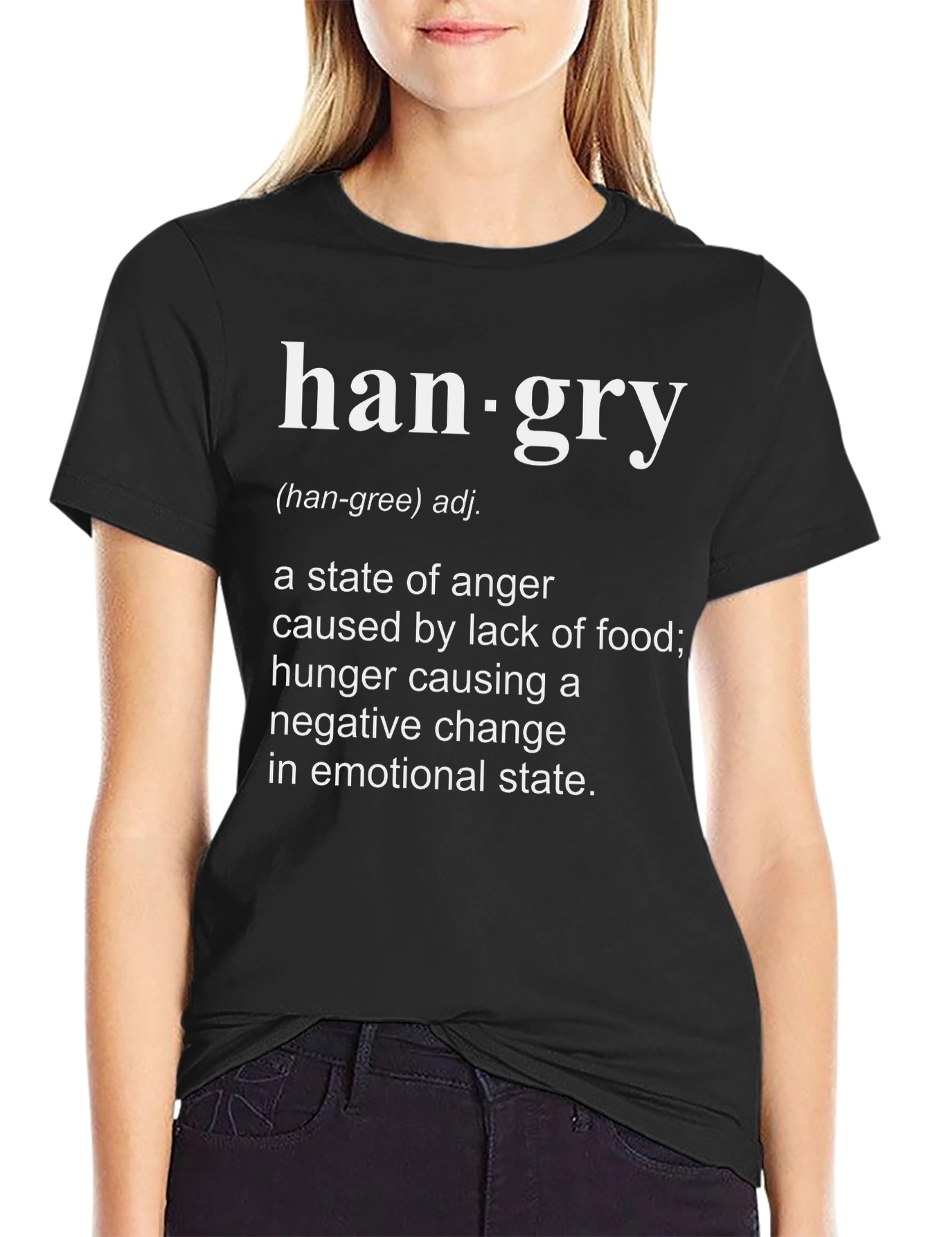Hangry Definition T-Shirt - Funny Foodie Tee