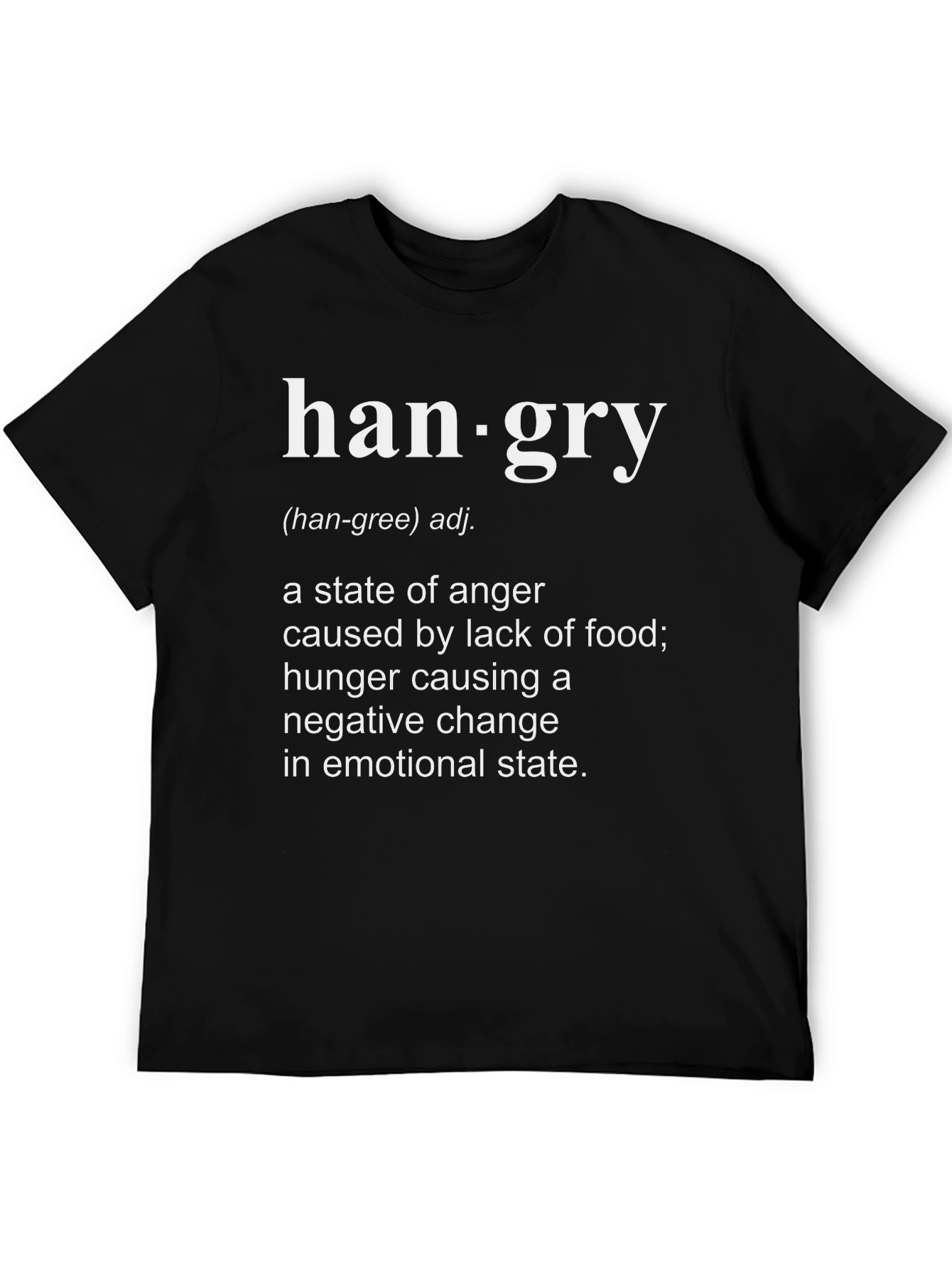 Hangry Definition T-Shirt - Funny Foodie Tee