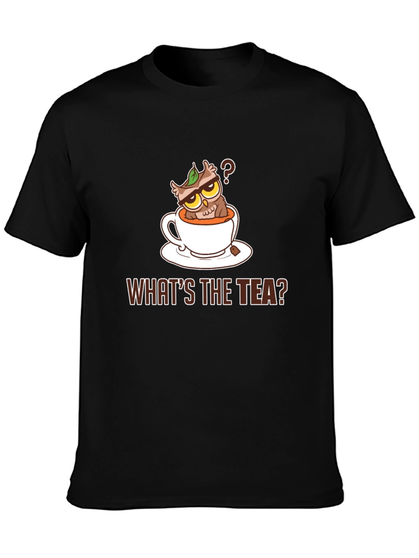 Whats The Tea Owl Graphic Tee