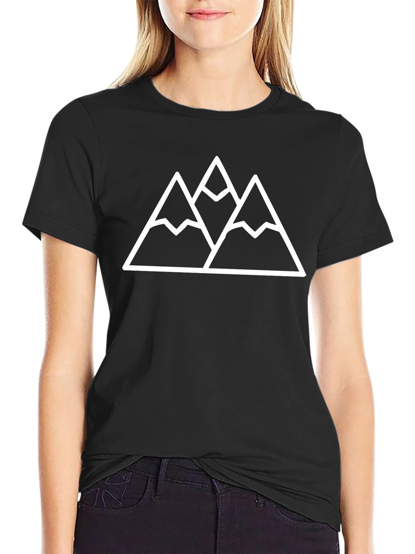 Mountain Graphic Black T-Shirt - Adventure Ready