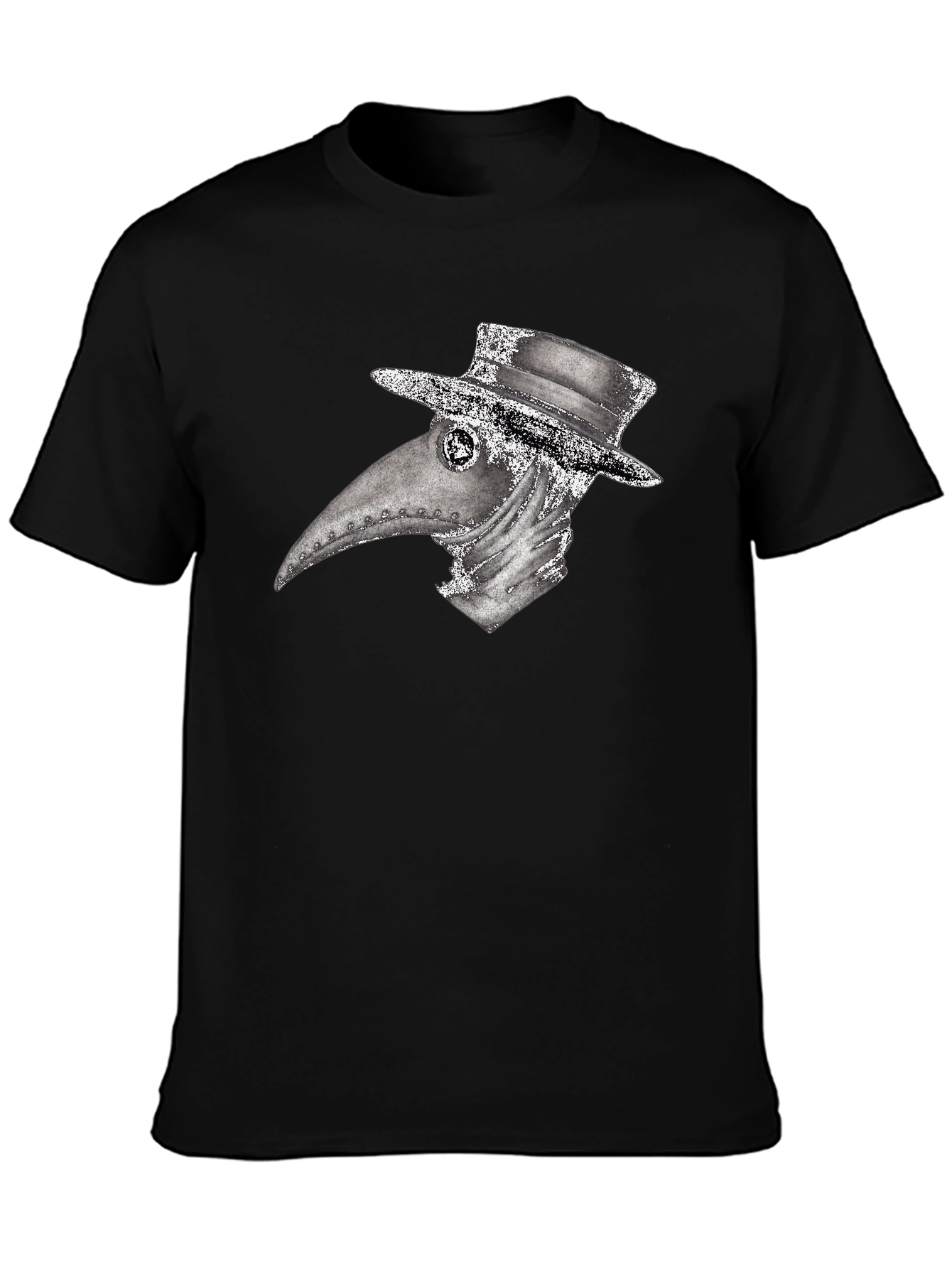 Plague Doctor Graphic Tee - Unique Creepy Design