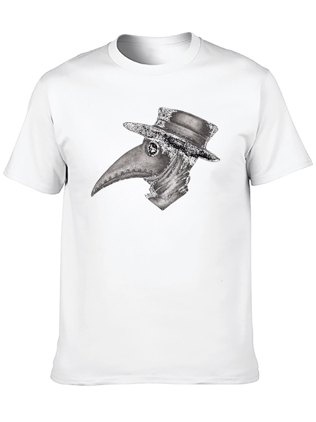 Plague Doctor Graphic Tee - Unique Creepy Design