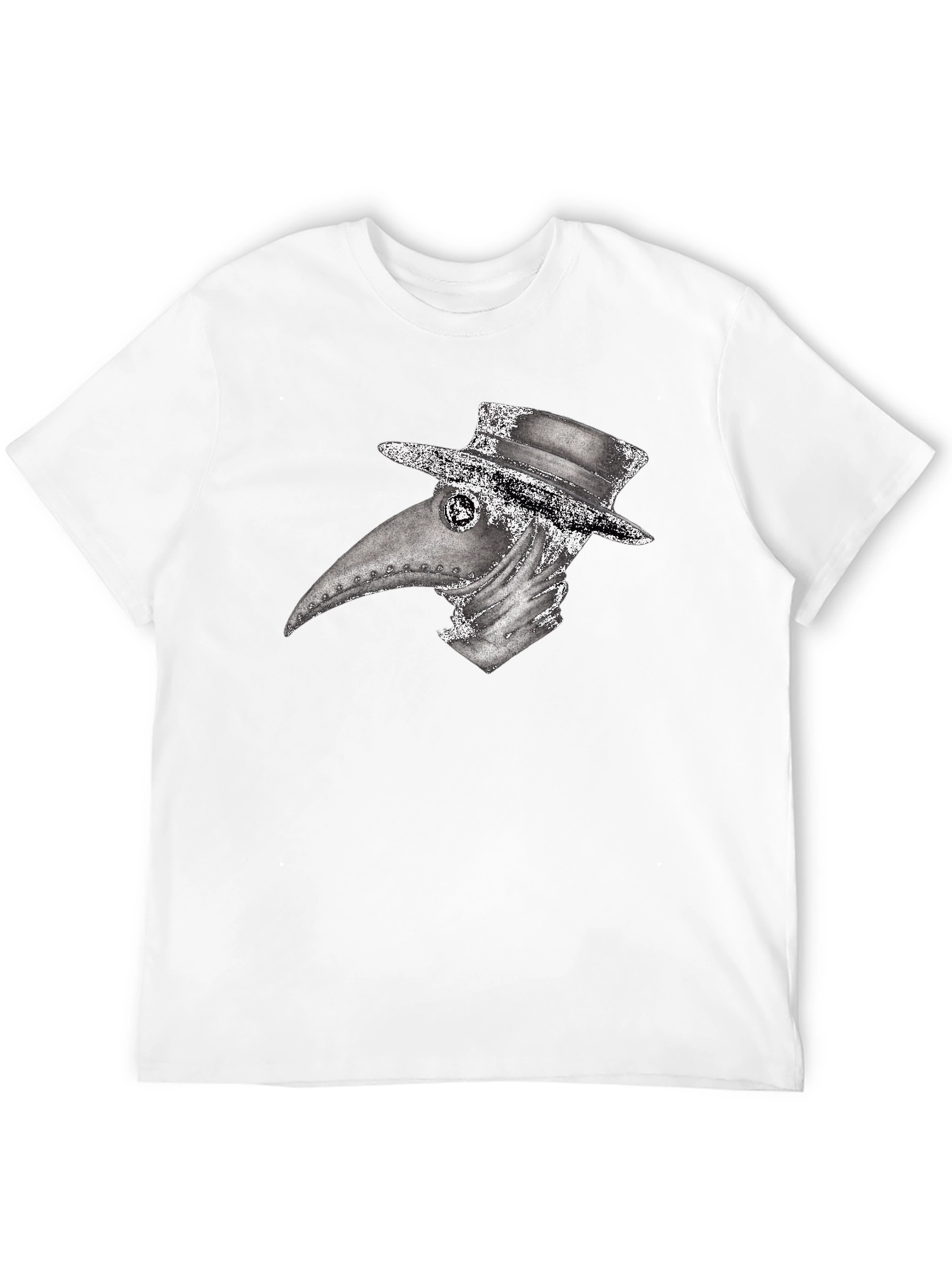 Plague Doctor Graphic Tee - Unique Creepy Design