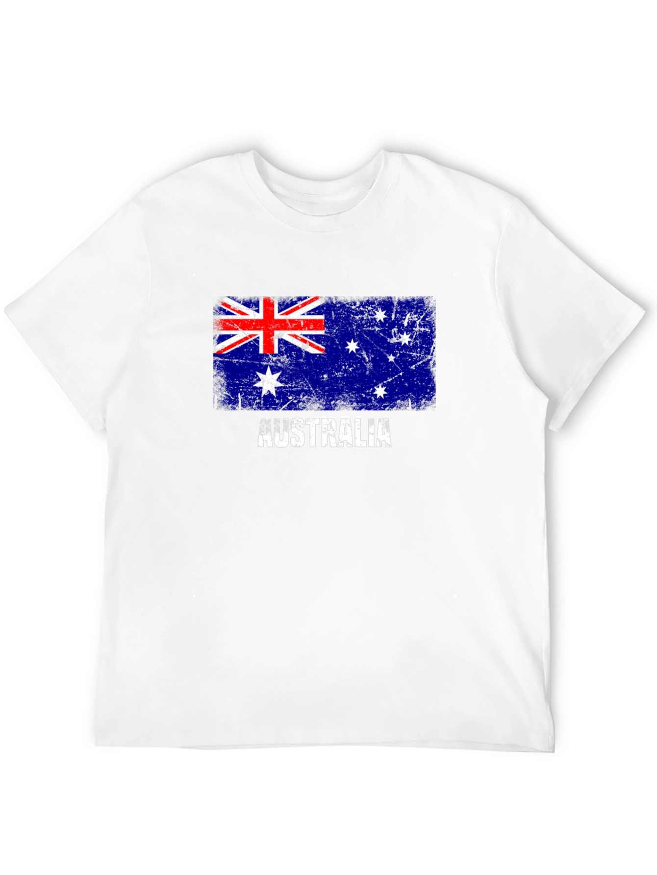 Australia Flag Distressed Graphic T-Shirt