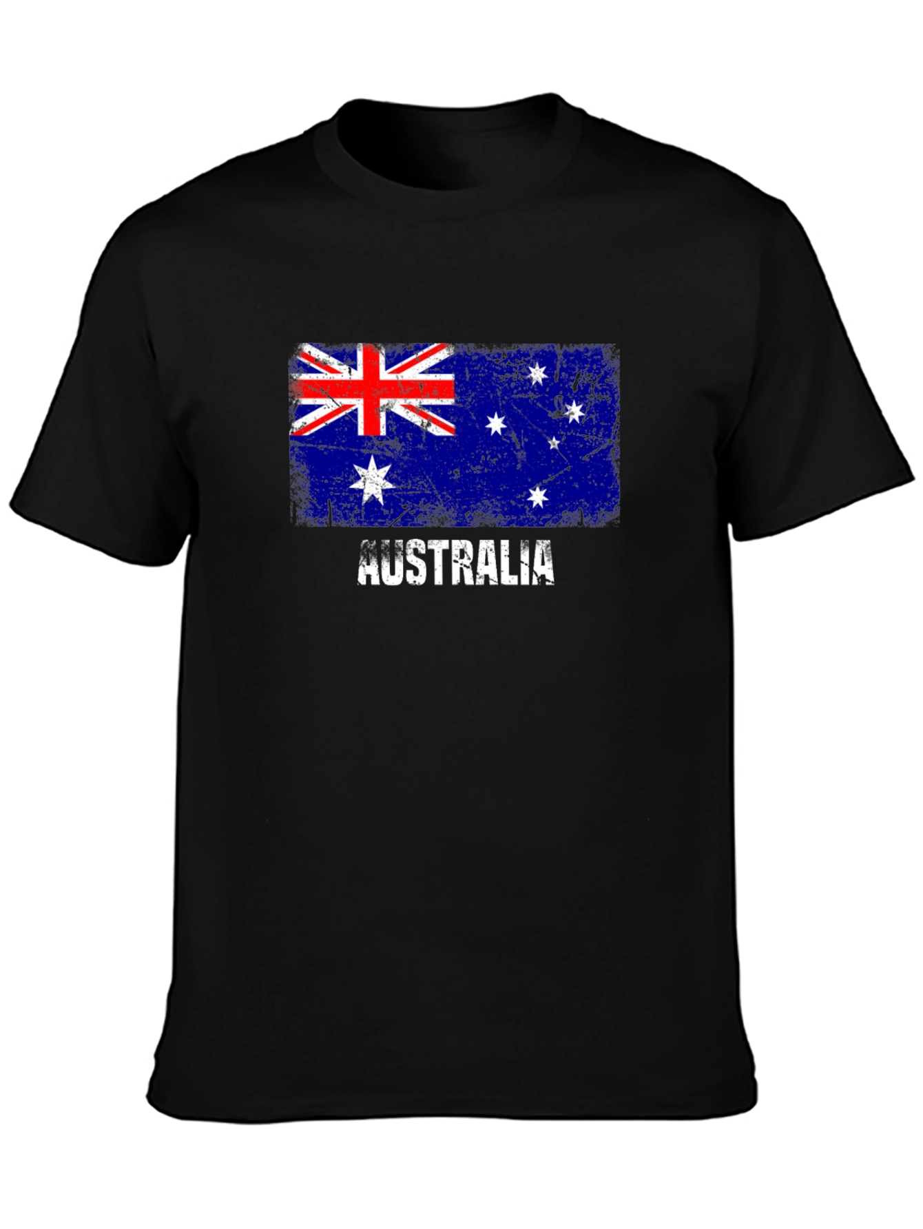 Australia Flag Distressed Graphic T-Shirt