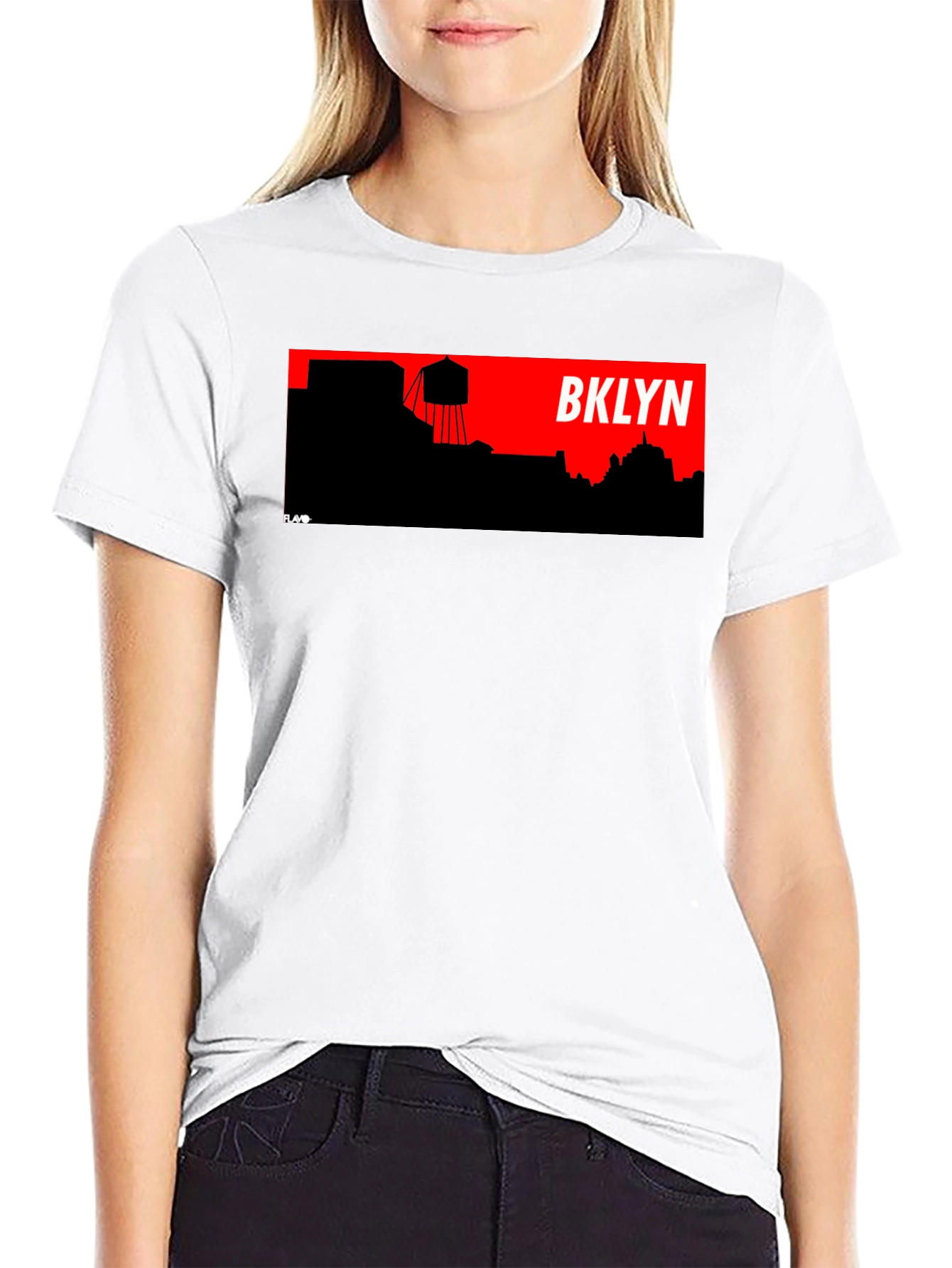 Brooklyn Skyline Graphic Tee - Black
