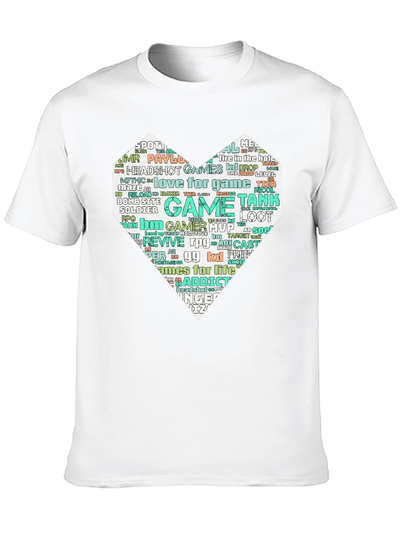 Gamer Heart T-Shirt - Love for Gaming