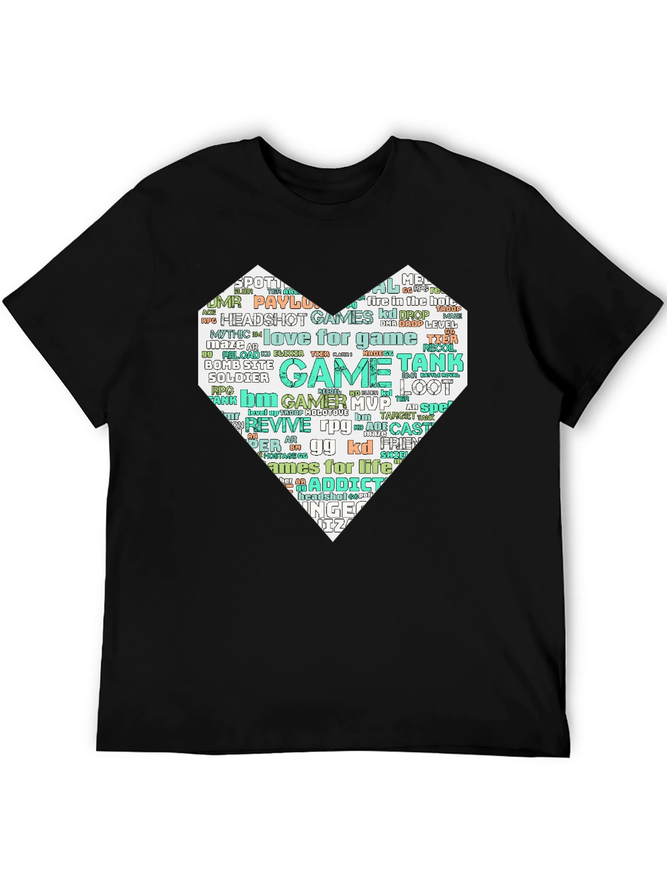 Gamer Heart T-Shirt - Love for Gaming