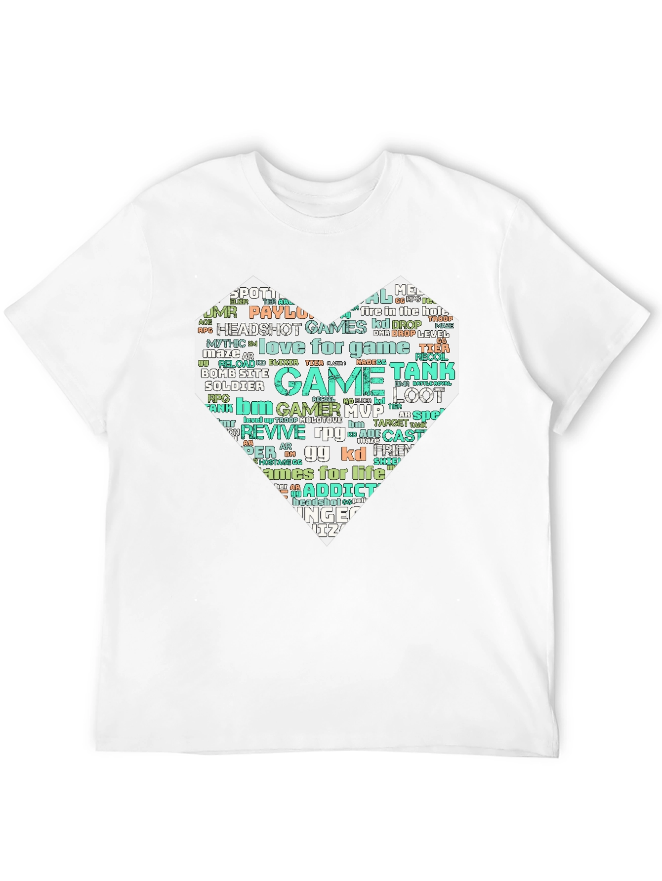 Gamer Heart T-Shirt - Love for Gaming