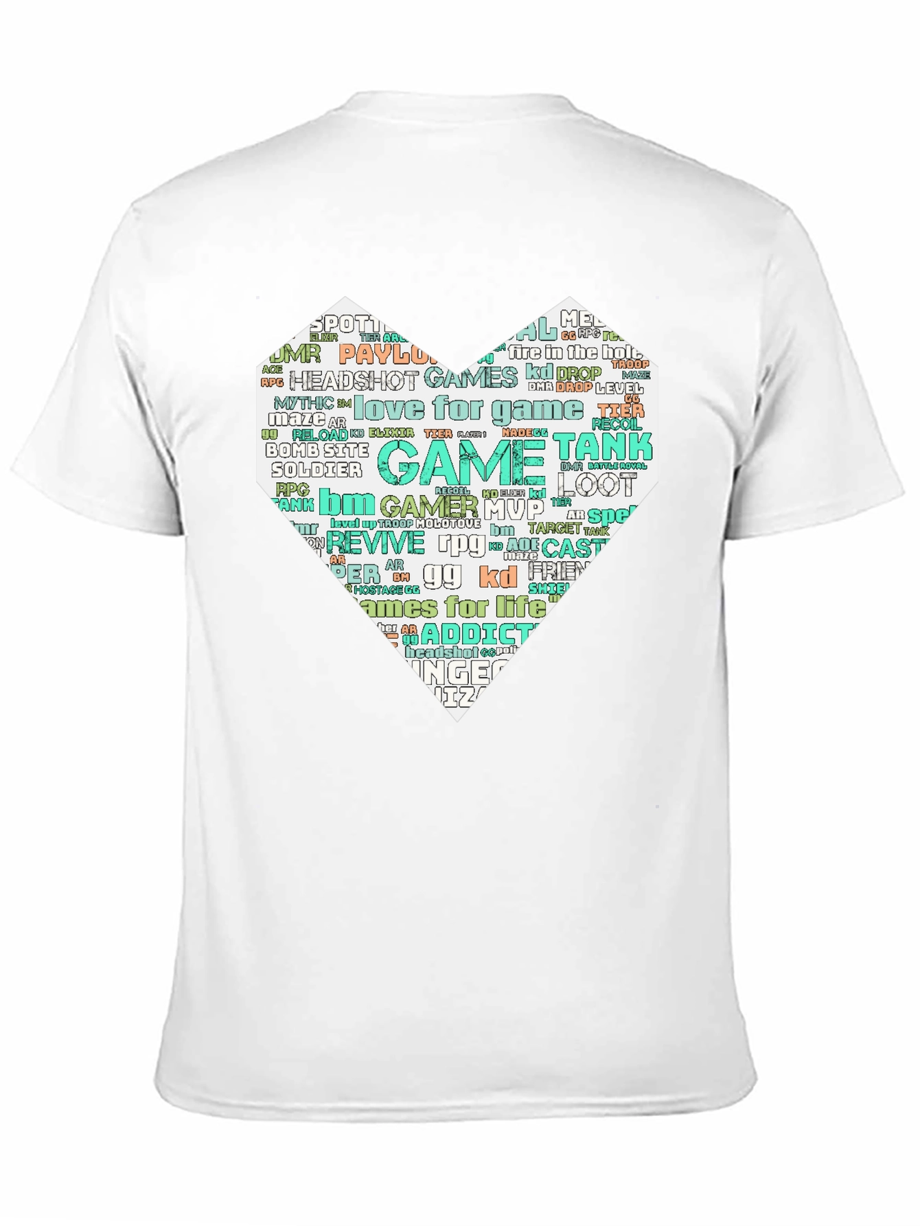 Gamer Heart T-Shirt - Love for Gaming