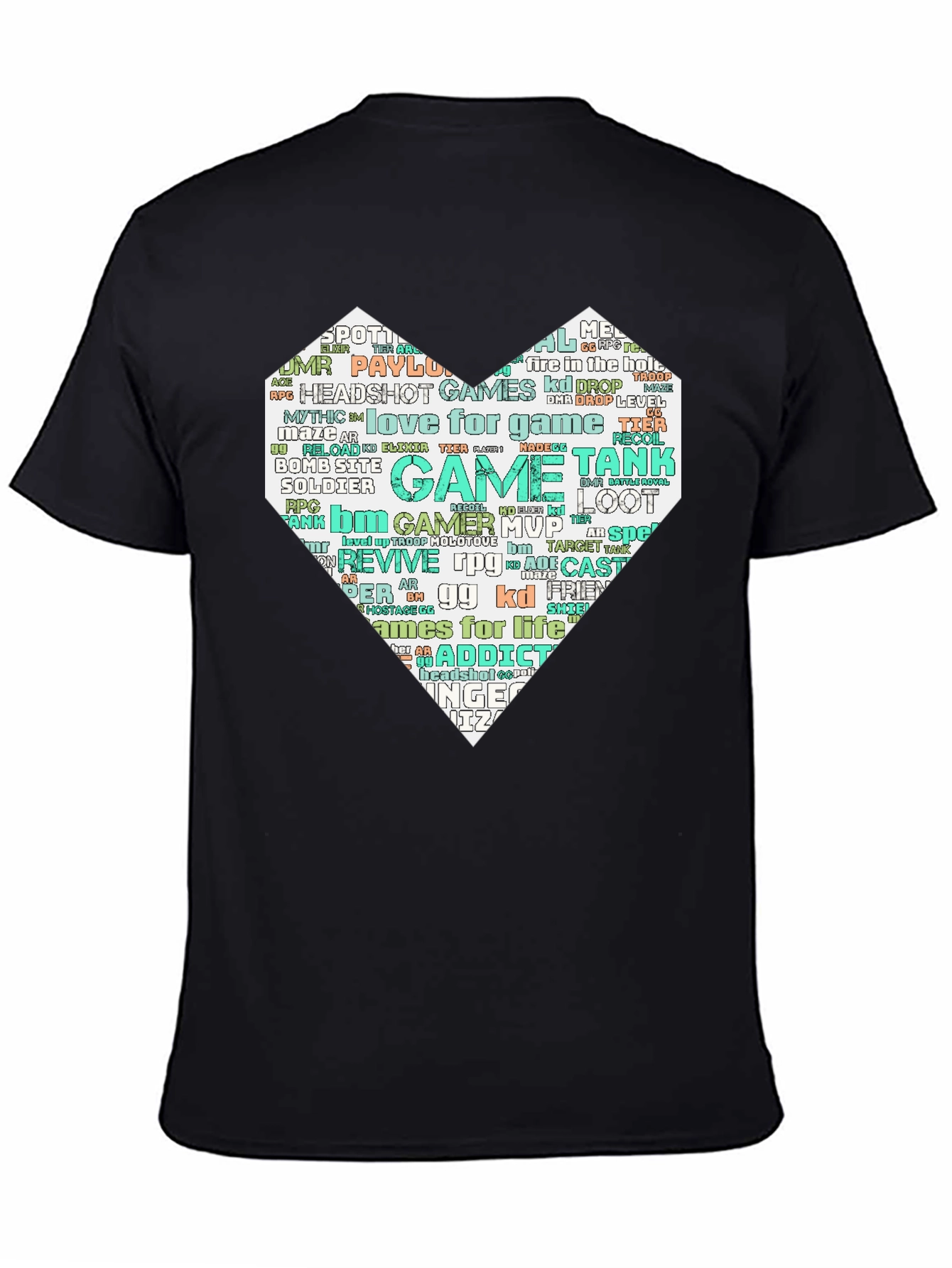 Gamer Heart T-Shirt - Love for Gaming
