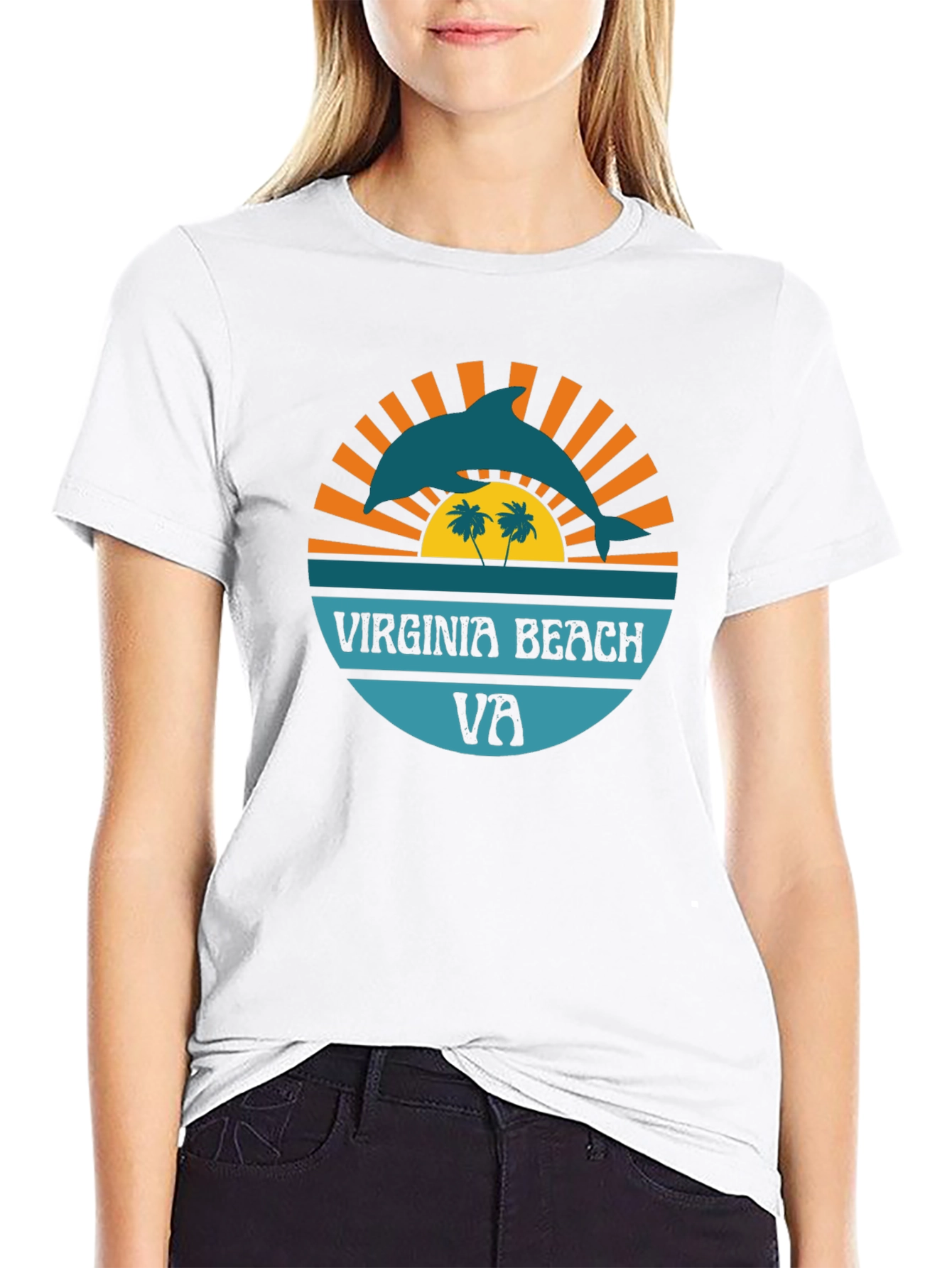 Virginia Beach Dolphin Graphic Tee