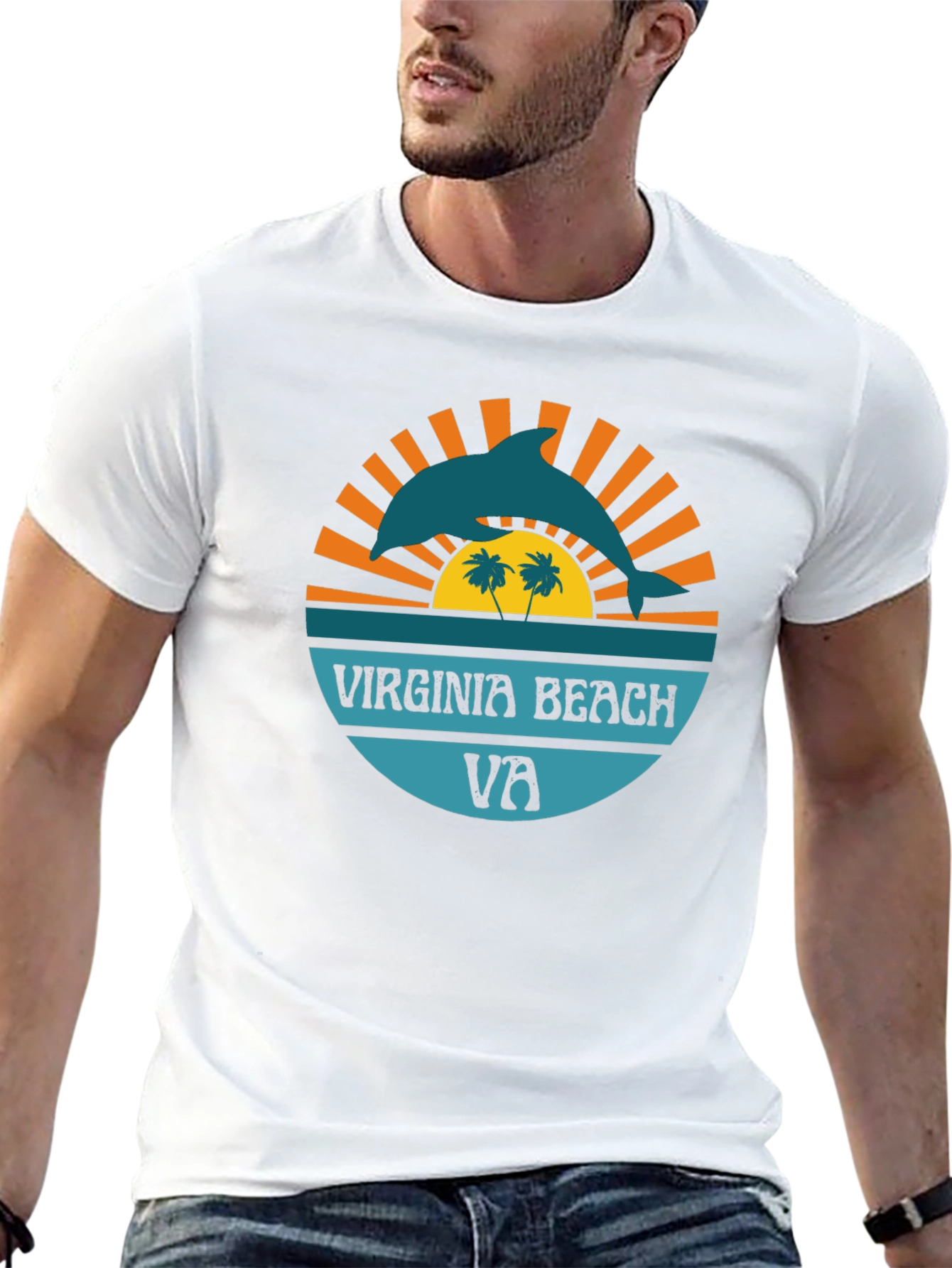 Virginia Beach Dolphin Graphic Tee