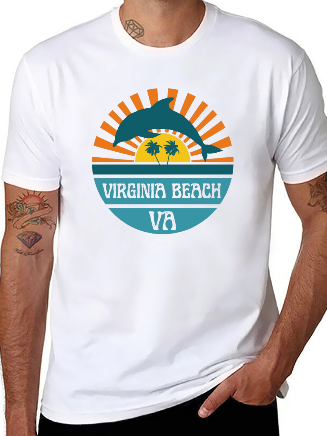 Virginia Beach Dolphin Graphic Tee