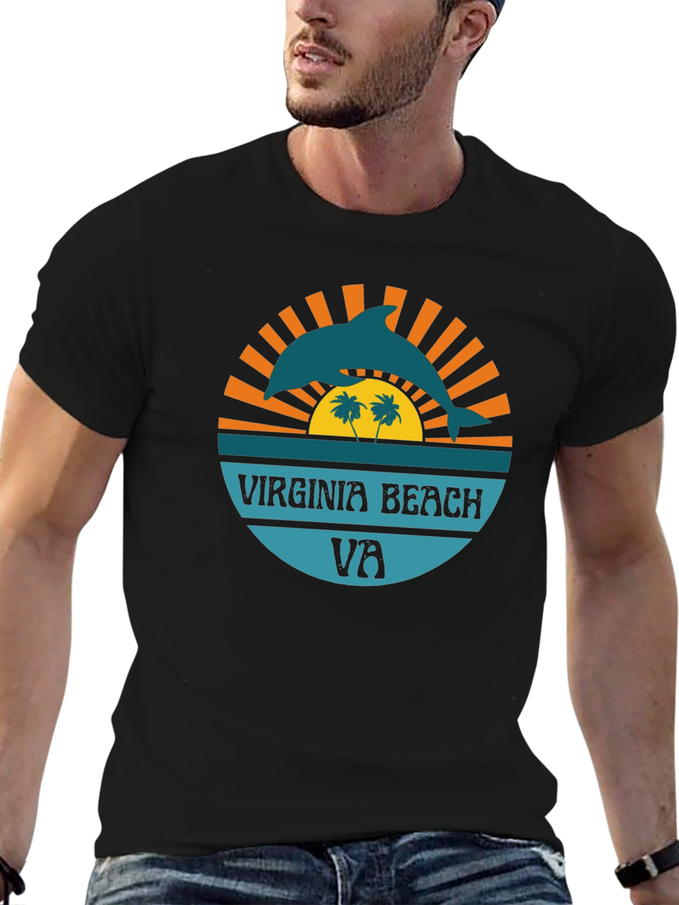 Virginia Beach Dolphin Graphic Tee