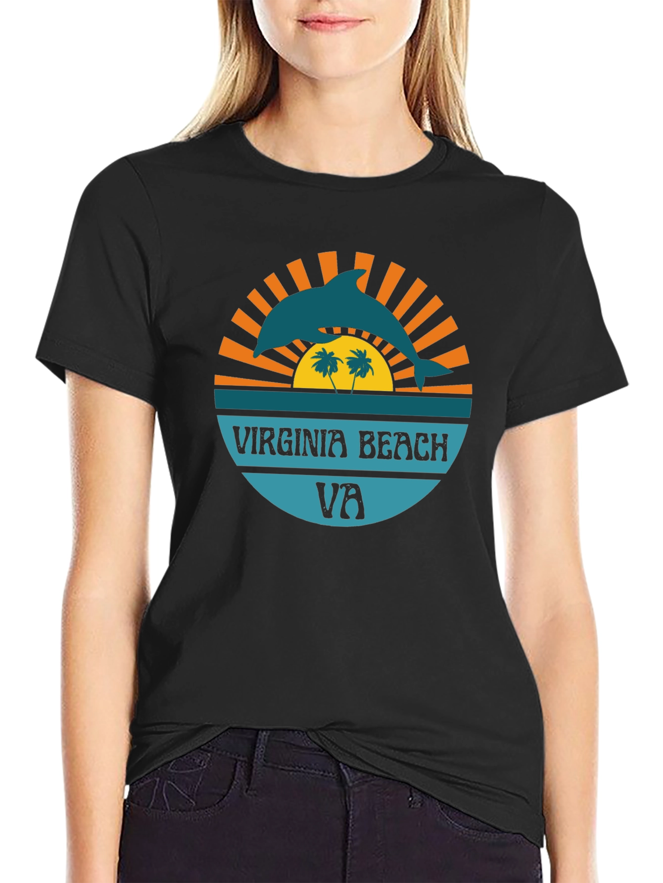 Virginia Beach Dolphin Graphic Tee