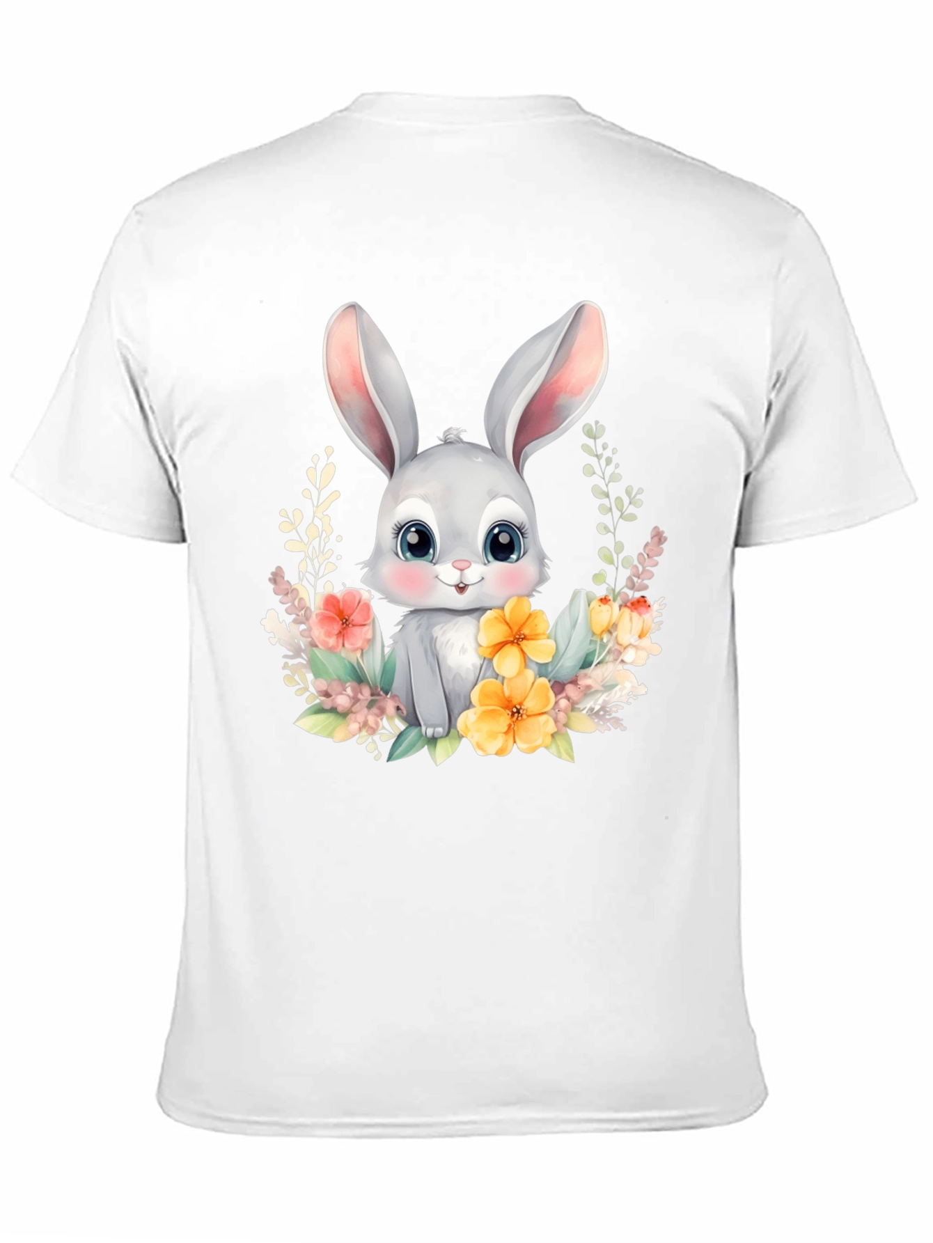 Cute Easter Bunny Flower T-Shirt