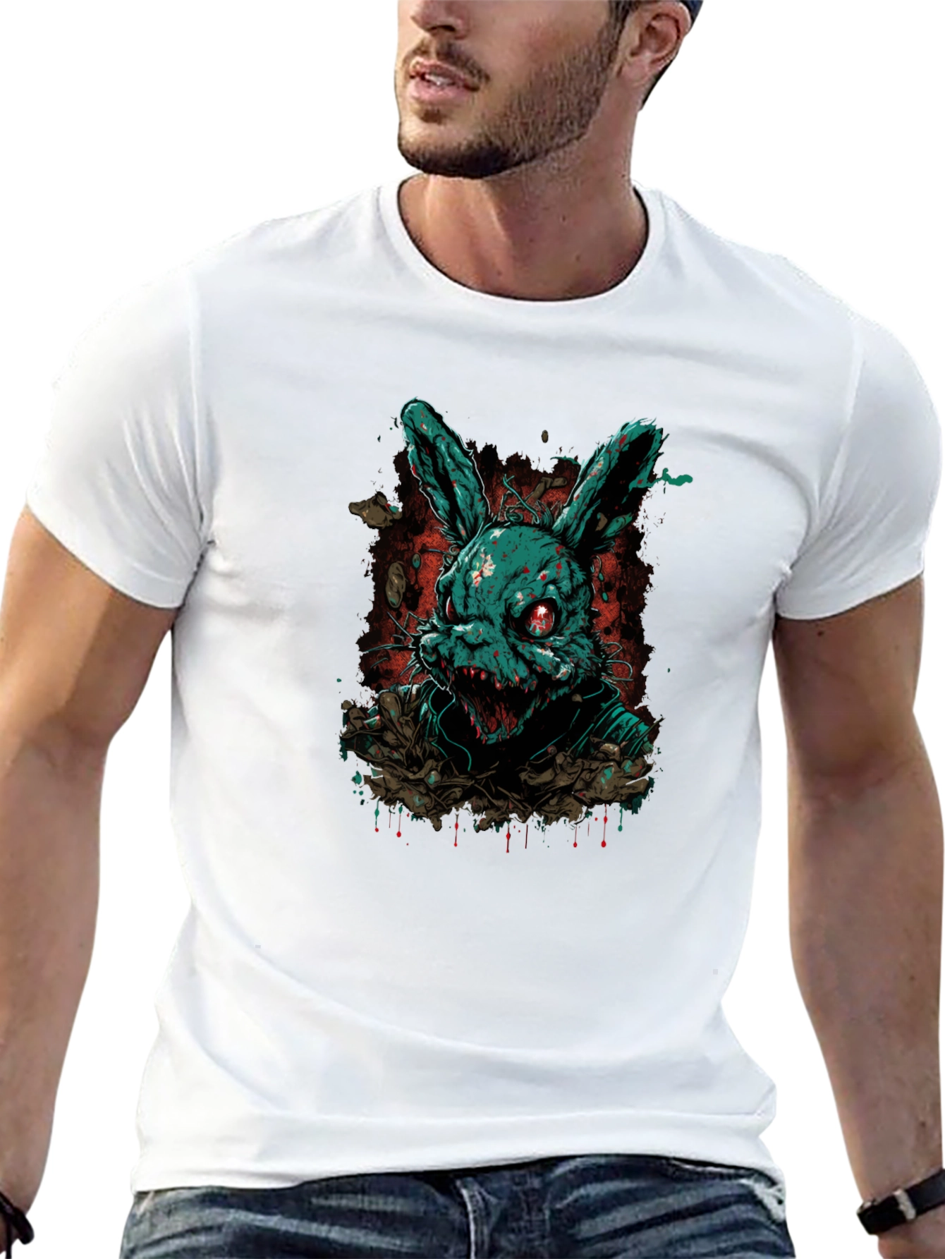Creepy Bunny T-Shirt - Dark Humor Graphic Tee