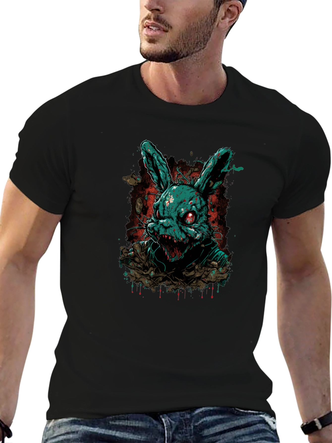 Creepy Bunny T-Shirt - Dark Humor Graphic Tee