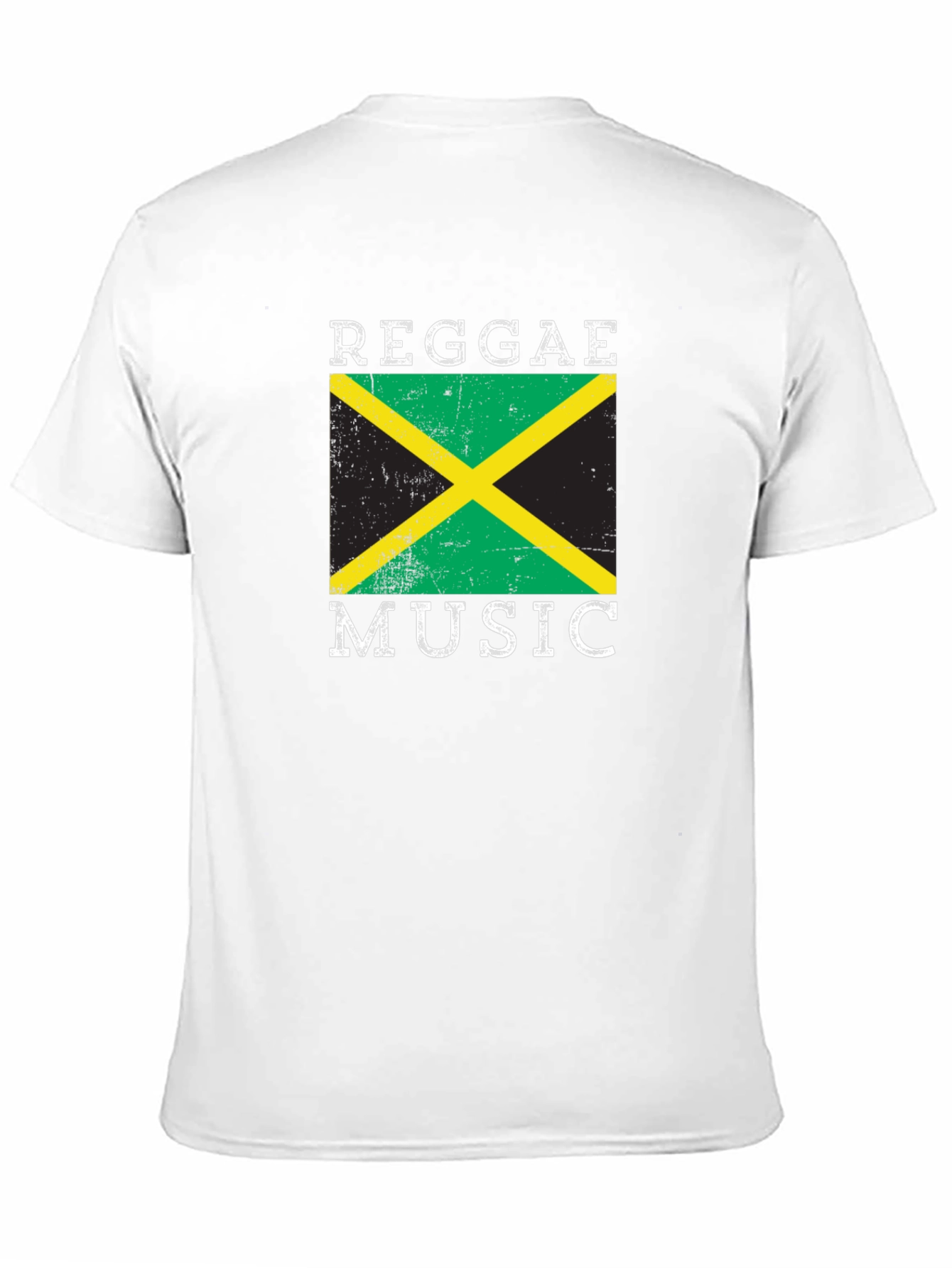 Reggae Music Jamaica Flag Graphic T-Shirt