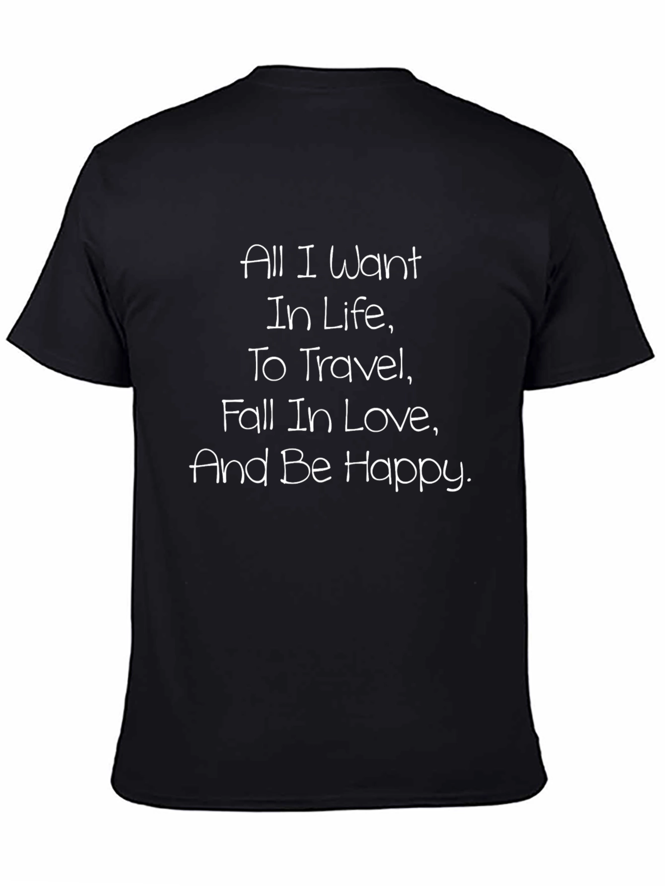 All I Want In Life Graphic Black T-Shirt
