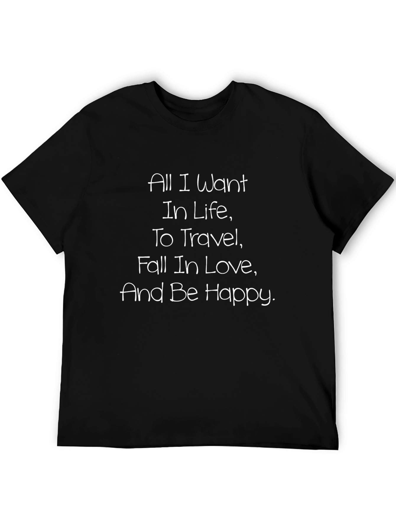 All I Want In Life Graphic Black T-Shirt