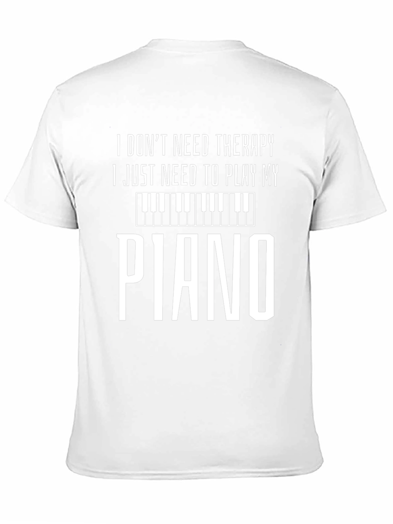 Piano Therapy Tee - Musicians Humor T-Shirt