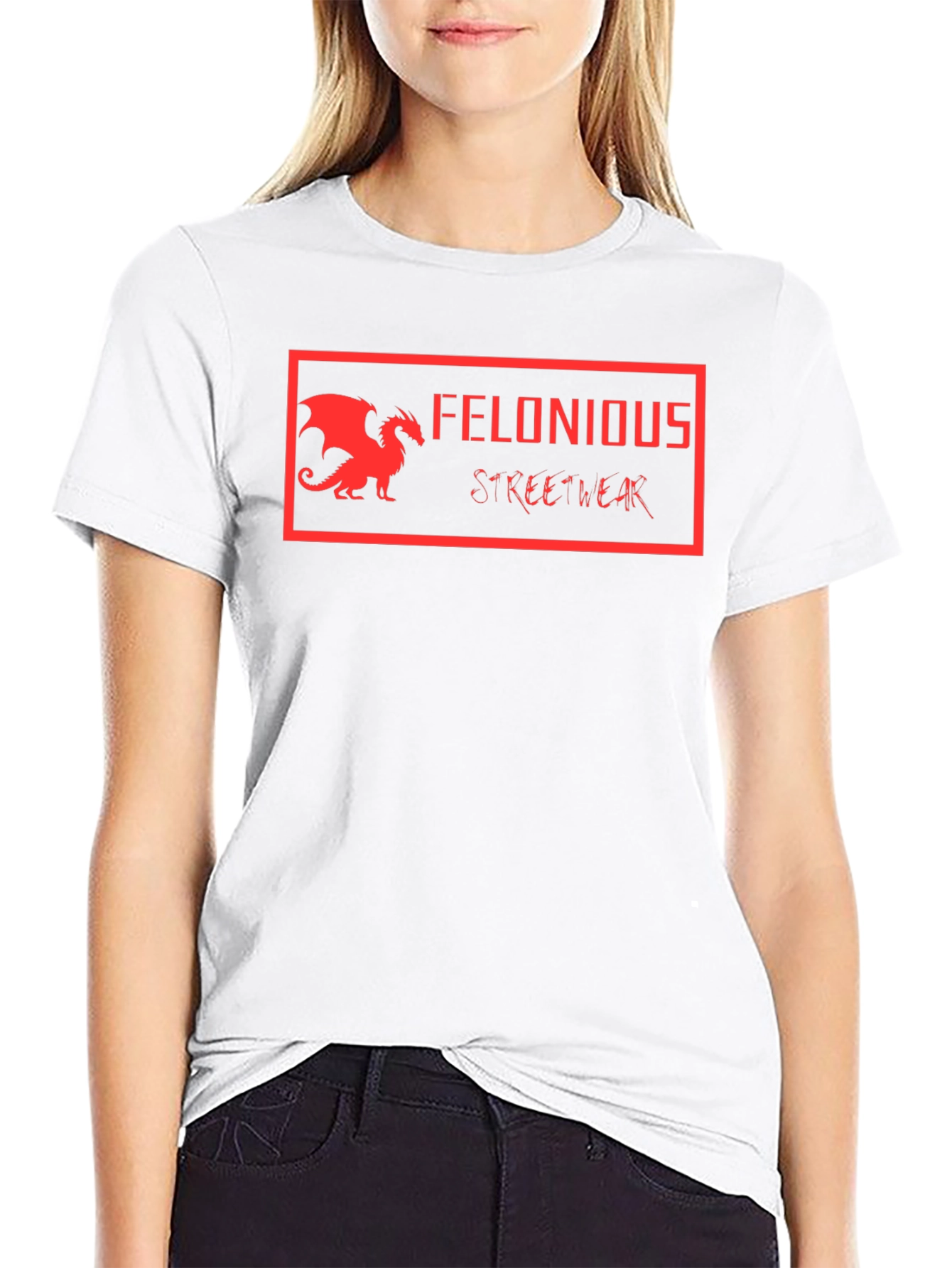 Felonious Streetwear Black Graphic Tee
