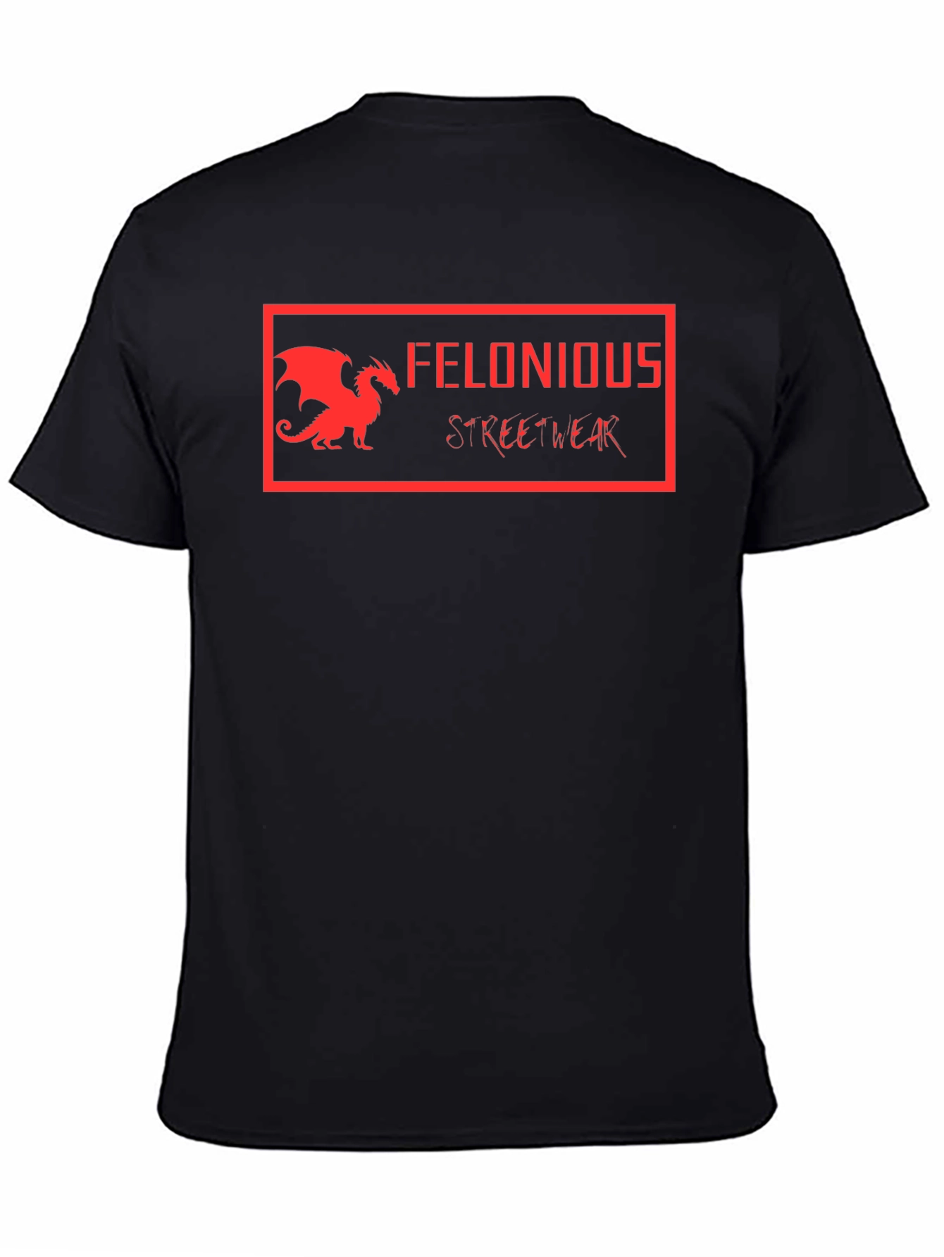 Felonious Streetwear Black Graphic Tee