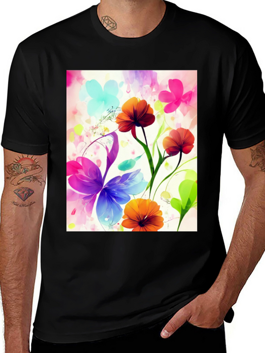 Floral Watercolor Graphic T-Shirt