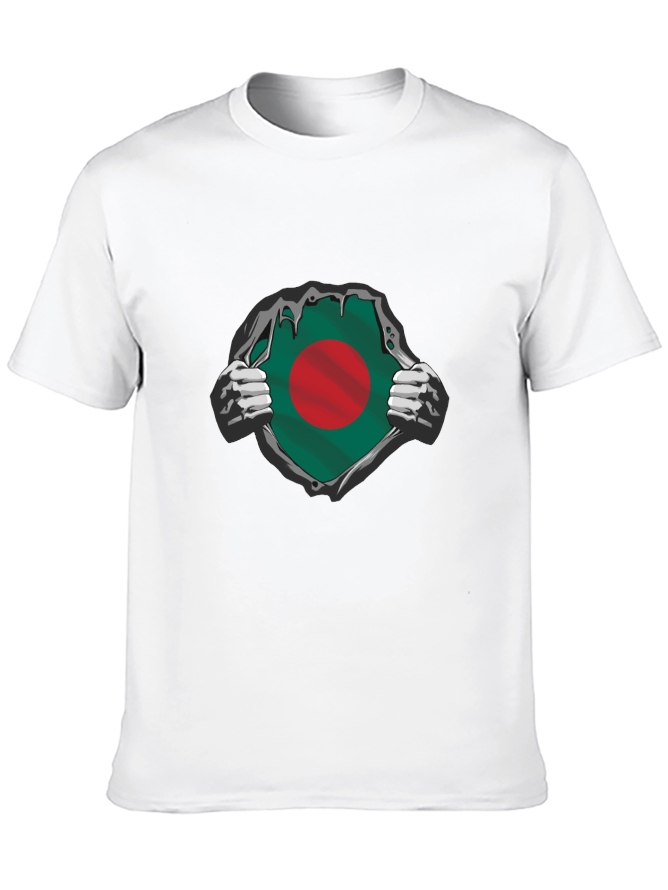 Bangladesh Flag Superhero T-Shirt - Black