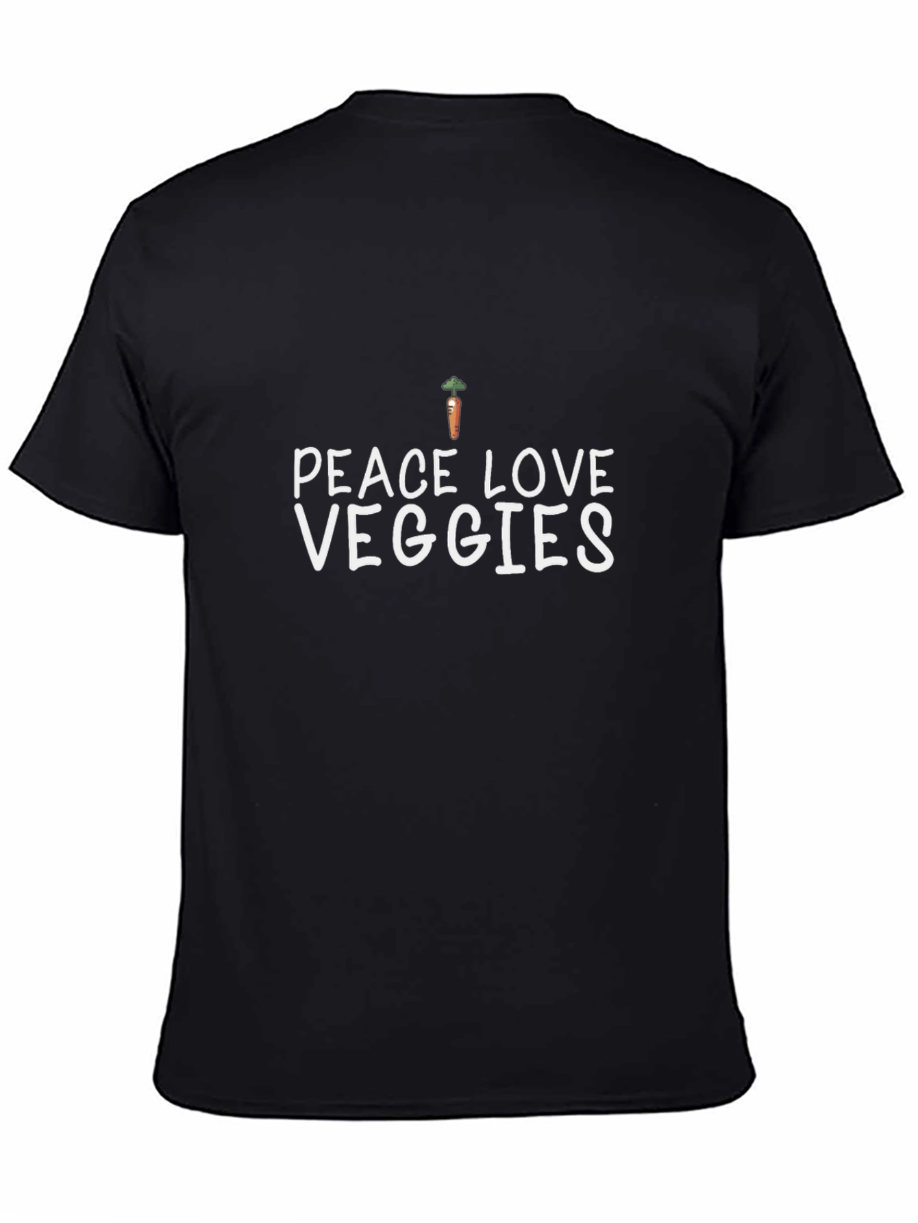 Peace Love Veggies T-Shirt - Unisex Carrot Tee