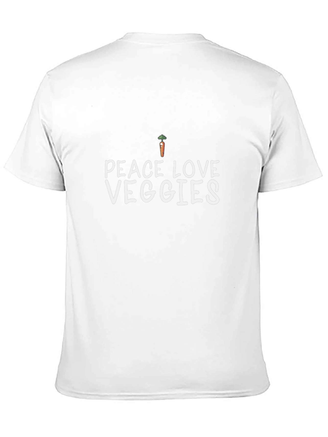 Peace Love Veggies T-Shirt - Unisex Carrot Tee